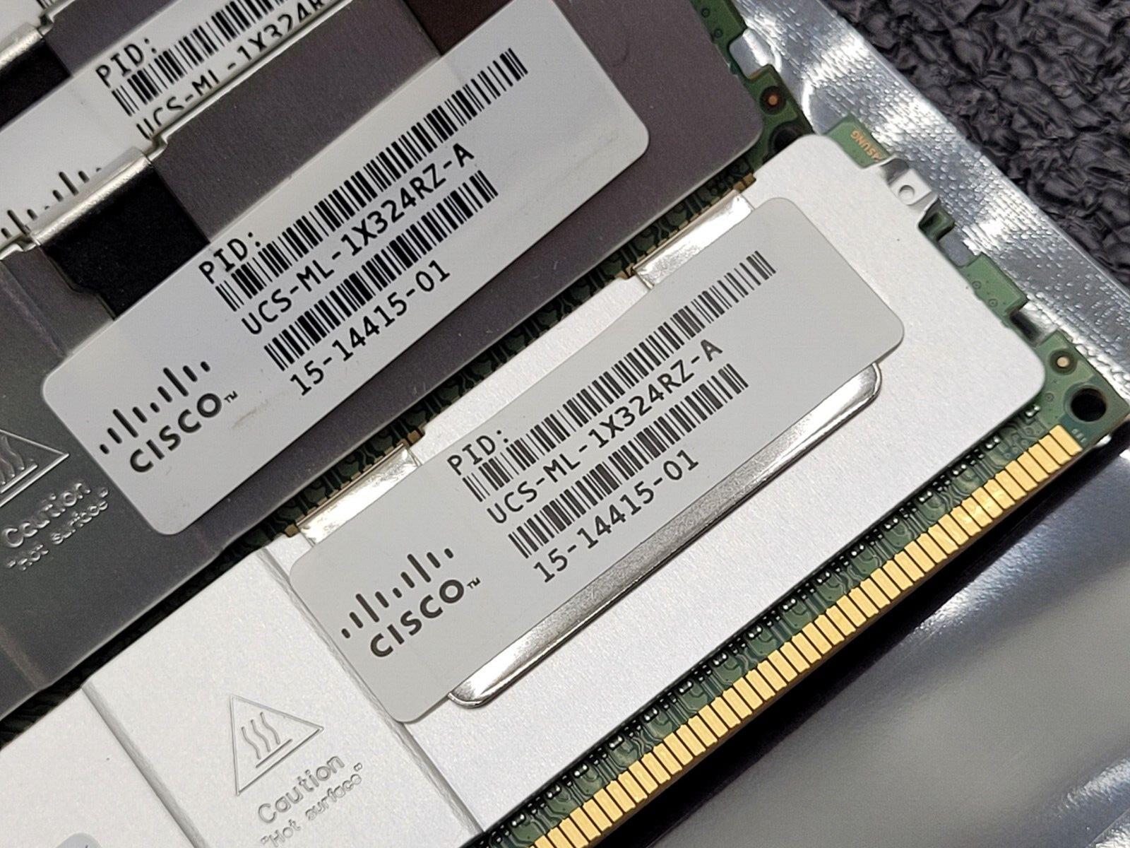 Lot of 8x 32GB Sticks Samsung 4RX4 PC3L-14900L MEMORY RAM ECC 256GB Cisco