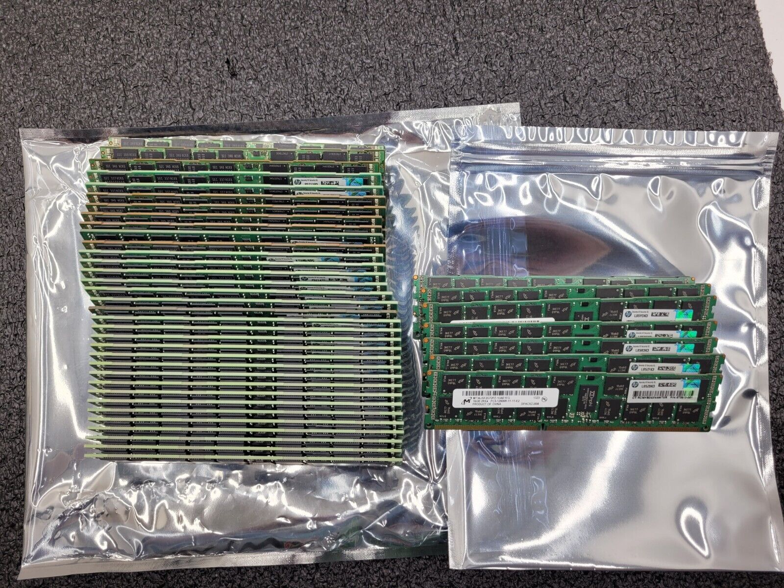Lot Of 40 Samsung Micron HP 672612-081 16GB 2Rx4 PC3-12800R Server Memory ECC