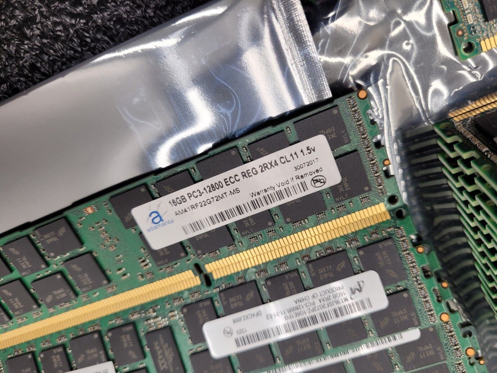 Lot Of 40 Samsung Micron HP 672612-081 16GB 2Rx4 PC3-12800R Server Memory ECC