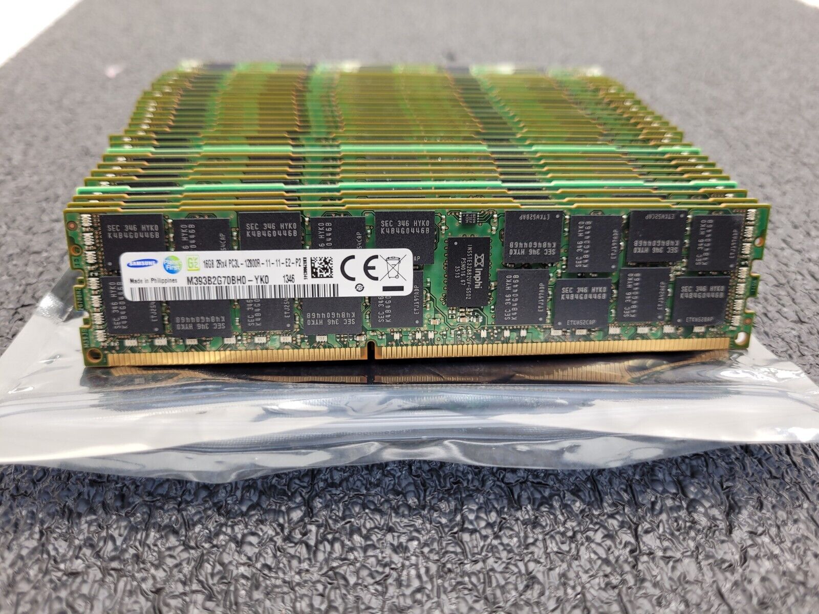 Lot Of 31 Samsung Oracle 16GB 2Rx4 PC3-12800R Server Memory ECC