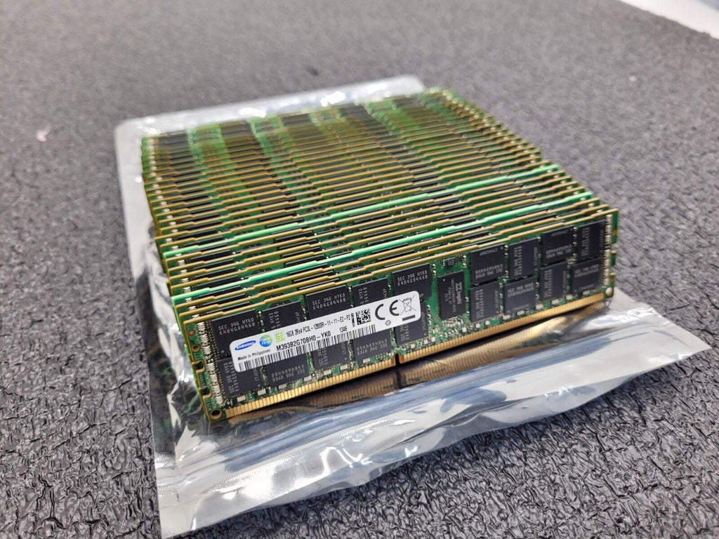 Lot Of 32 Samsung Oracle 16GB 2Rx4 PC3-12800R Server Memory ECC 512GB