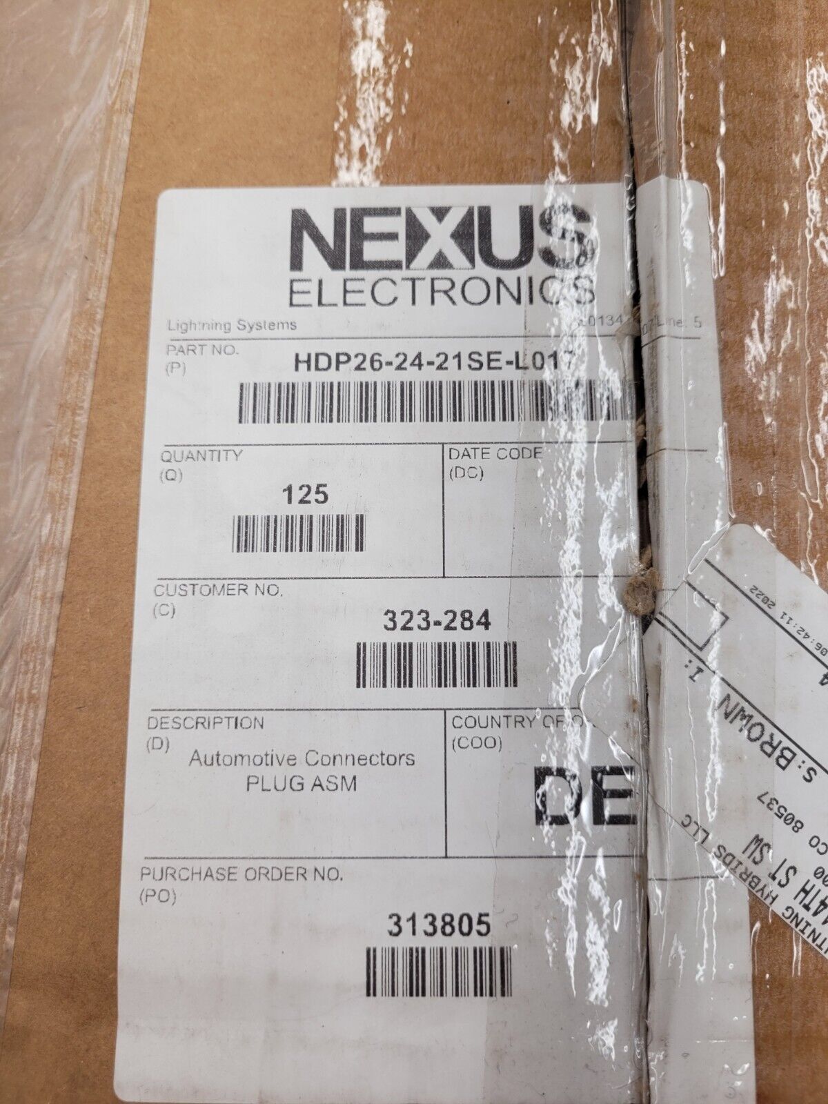 TE Connectivity Deutsch Blue Automotive HDP26-24-21SE-L017 E-Seal ASM 21 Way