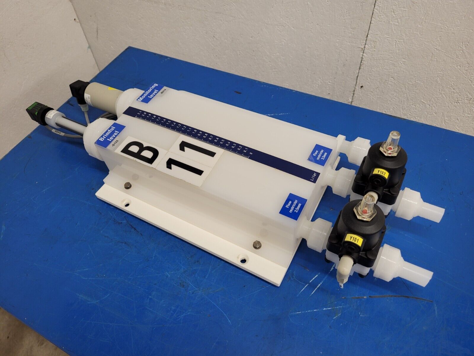 ENGLER High Purity Reservoir w/ Sensors, Gemu Pnumatic Diaphragm Valves