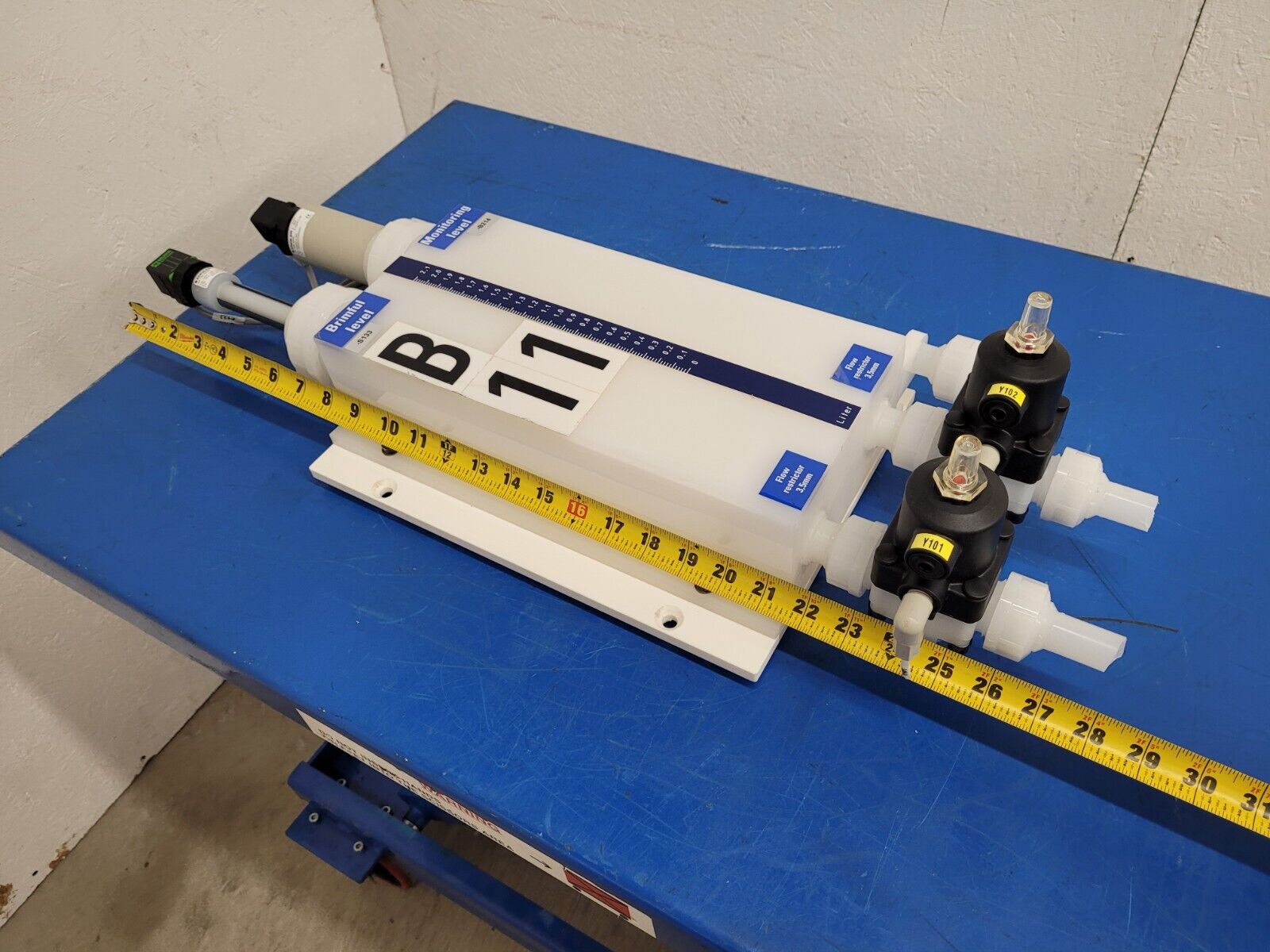 ENGLER High Purity Reservoir w/ Sensors, Gemu Pnumatic Diaphragm Valves