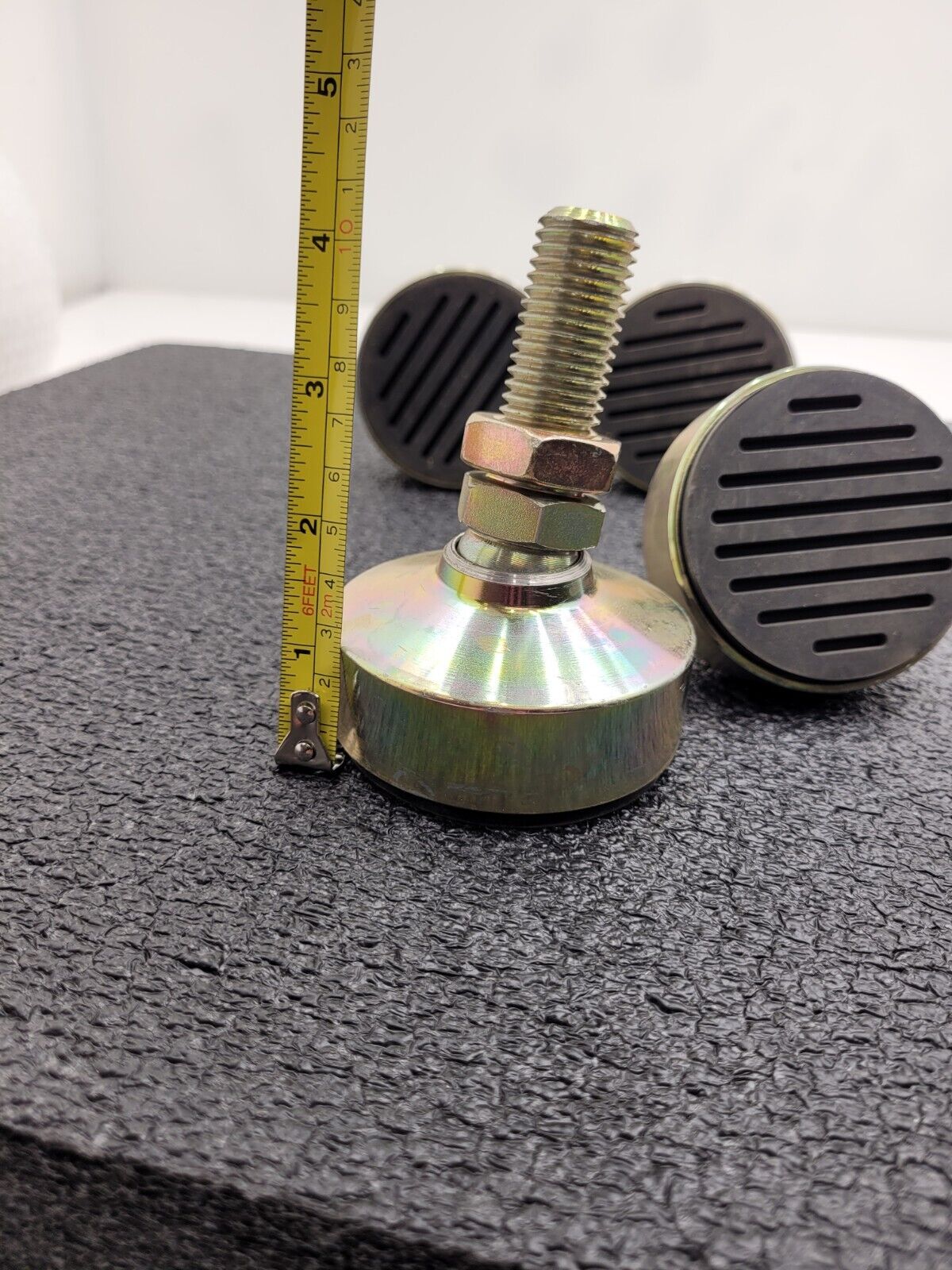 Lot of 4x 80-20 Inc 65-2209 Anti-Vibration Self Leveling Machine Feet M20 x 51mm