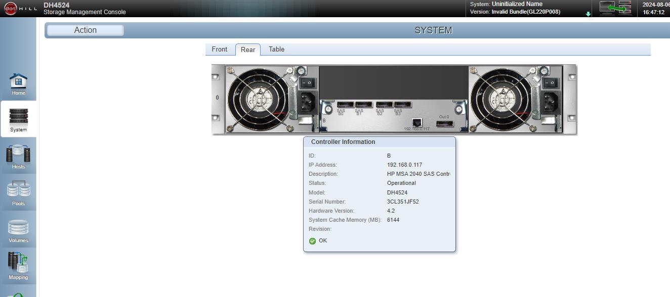 Dot Hill FRUTC05-01 12Gb SAS FC Disk Array Controller Module 81-00000078-00-03 B