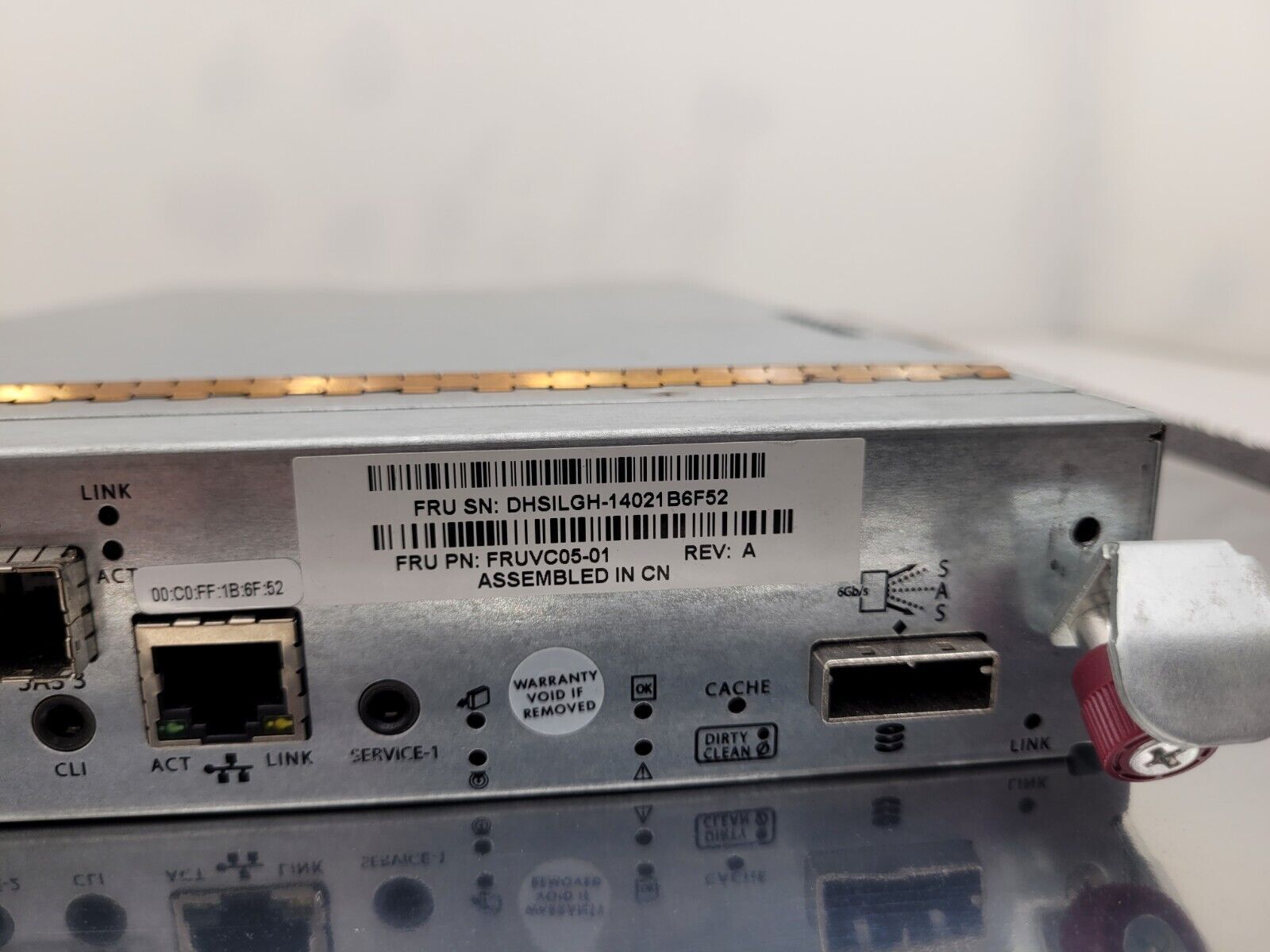 Dot Hill FRUTC05-01 12Gb SAS FC Disk Array Controller Module 81-00000078-00-03 B