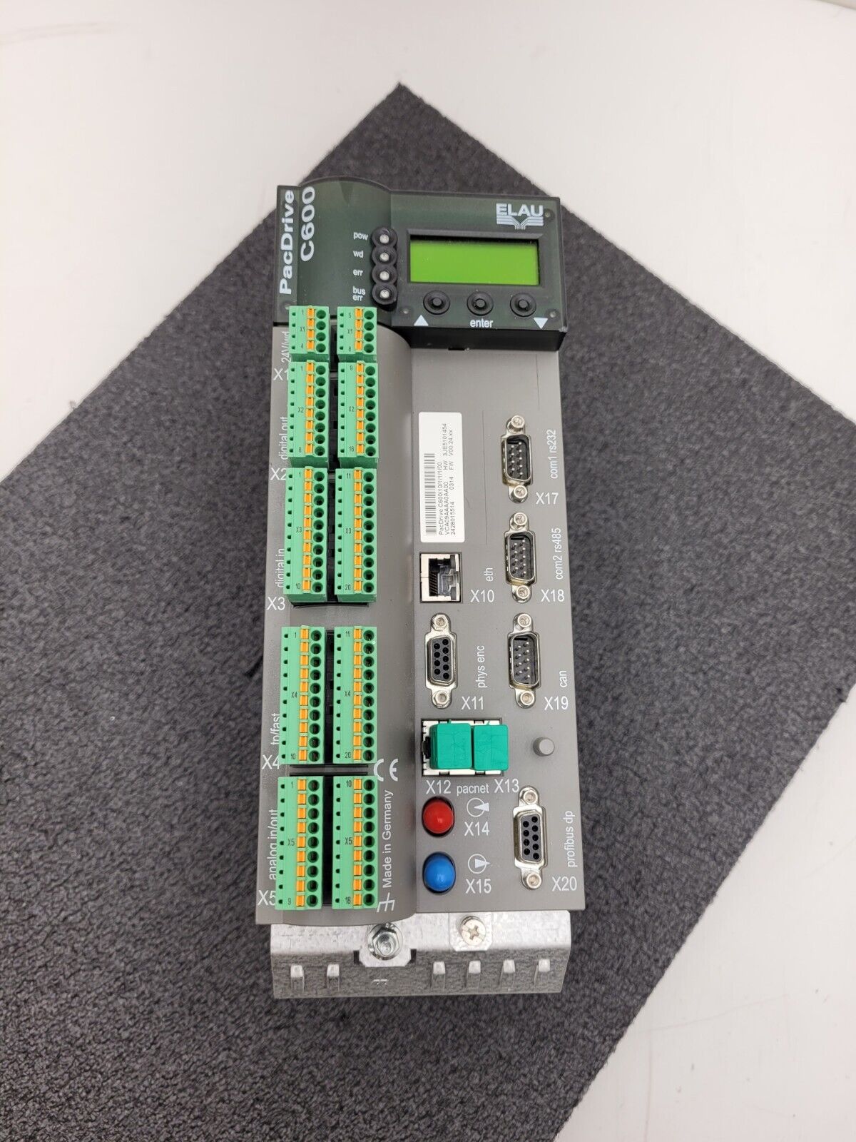 Schneider Electric ELAU PacDrive C600 C600/10/1/1/1/10 VCA09AAAA0AA00 NOS