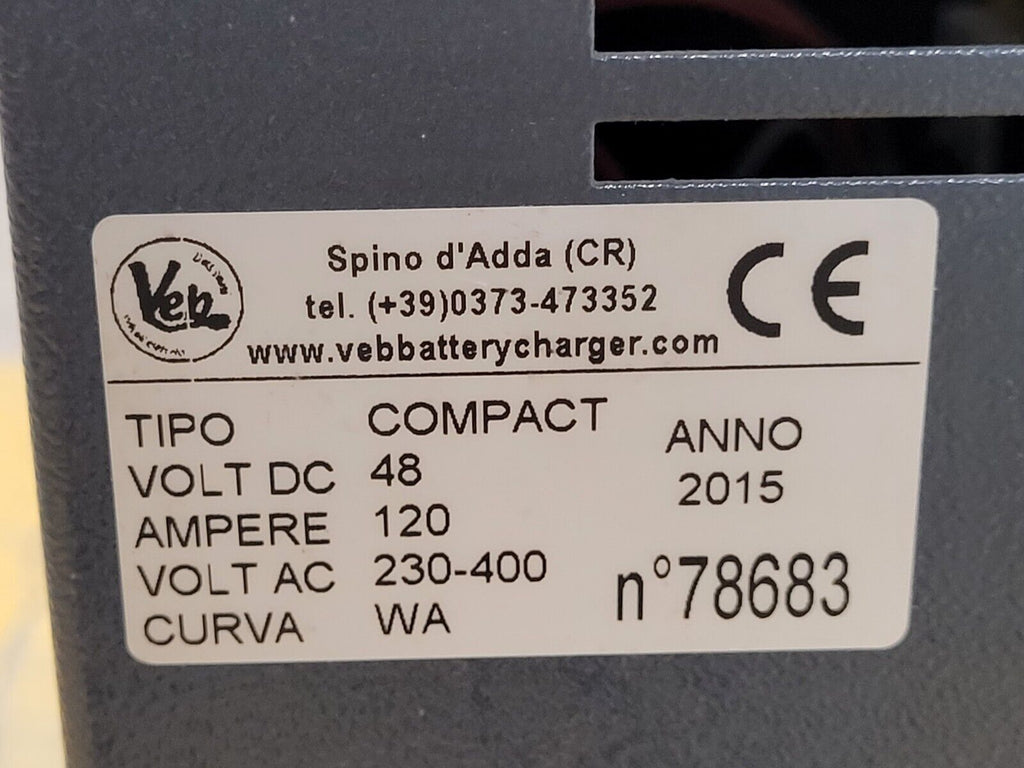 Veb Forklift Battery Charger 48VDC 120A 230-400VAC input 2015