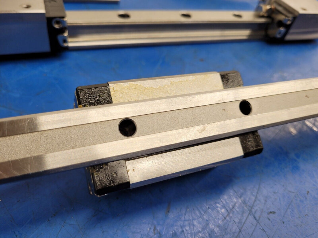 Bosch Rexroth 25mm Linear Rail Guide Block 2 Rails 4 Blocks 2300mm R162121420 #7