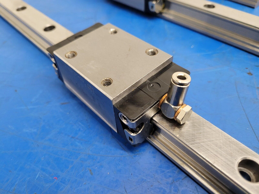 Bosch Rexroth 25mm Linear Rail Guide Block 2 Rails 4 Blocks 2300mm R162121420 #7