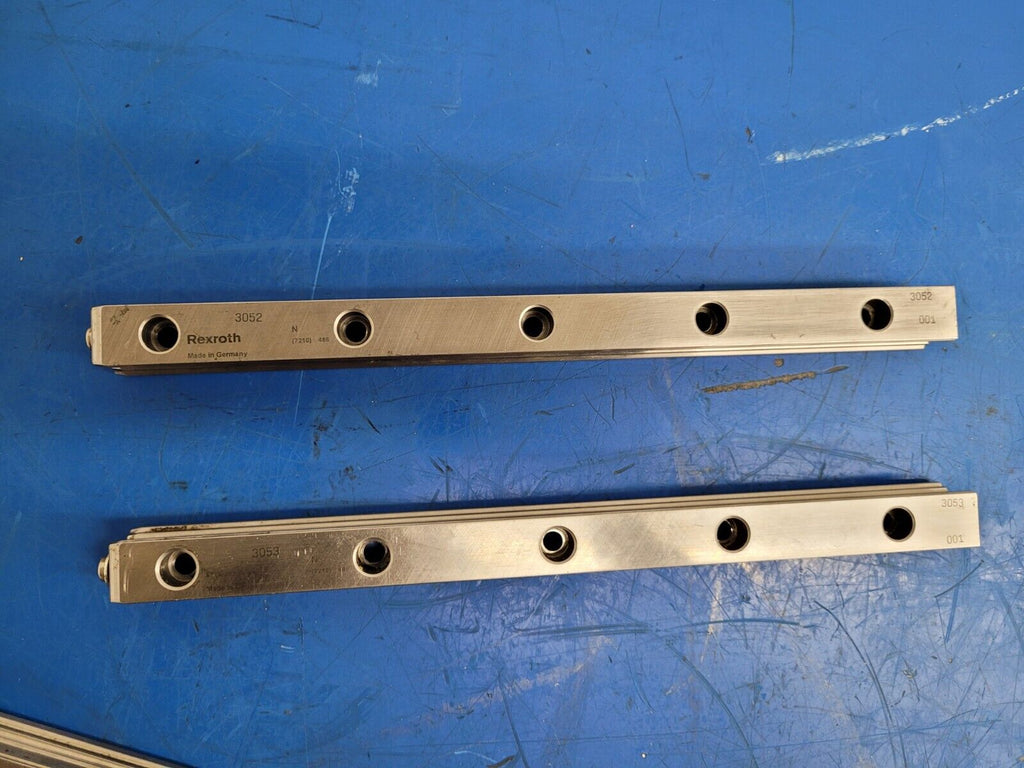 Bosch Rexroth 25mm Linear Rail Guide Block 2 Rails 4 Blocks 2300mm R162121420 #7