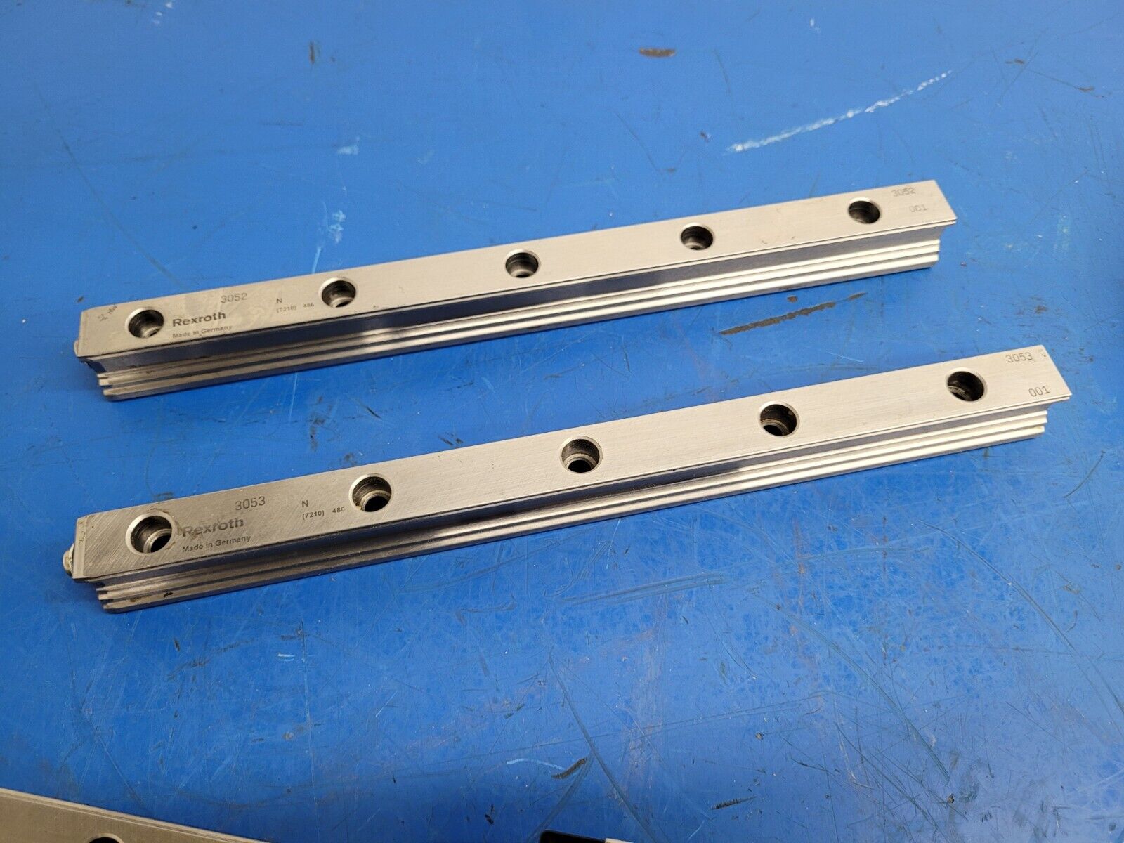 Bosch Rexroth 25mm Linear Rail Guide Block 2 Rails 4 Blocks 2300mm R162121420 #7