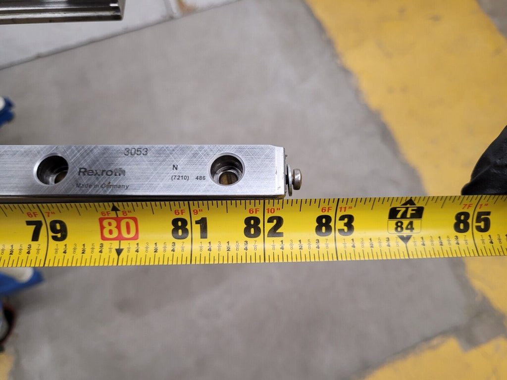 Bosch Rexroth 25mm Linear Rail Guide Block 2 Rails 4 Blocks 2300mm R162121420 #7