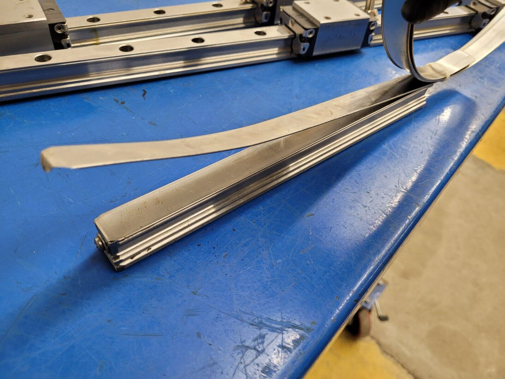 Bosch Rexroth 25mm Linear Rail Guide Block 2 Rails 4 Blocks 2300mm R162121420 #7