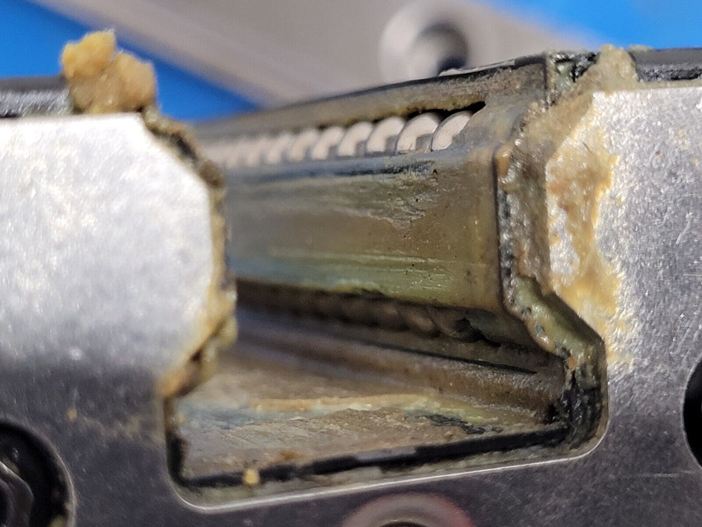 Bosch Rexroth 25mm Linear Rail Guide Block 2 Rails 4 Blocks 2300mm R162121420 #7