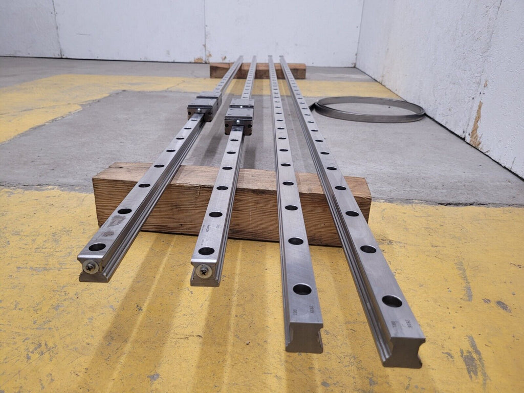 Bosch Rexroth Linear Rail Guide Block 4x 7210 Rails 4x Blocks R162471420 Size 30