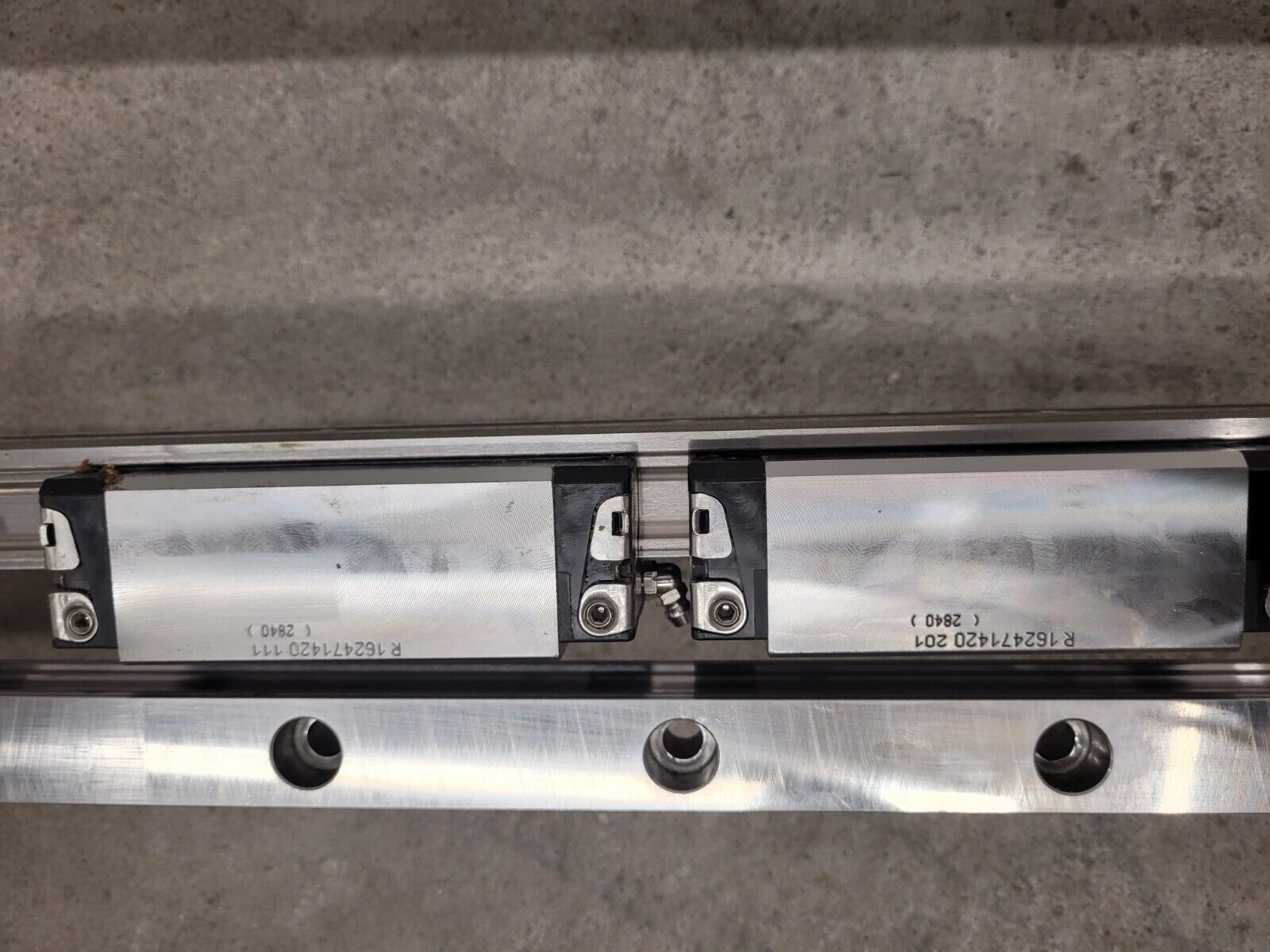 Bosch Rexroth Linear Rail Guide Block 4x 7210 Rails 4x Blocks R162471420 Size 30