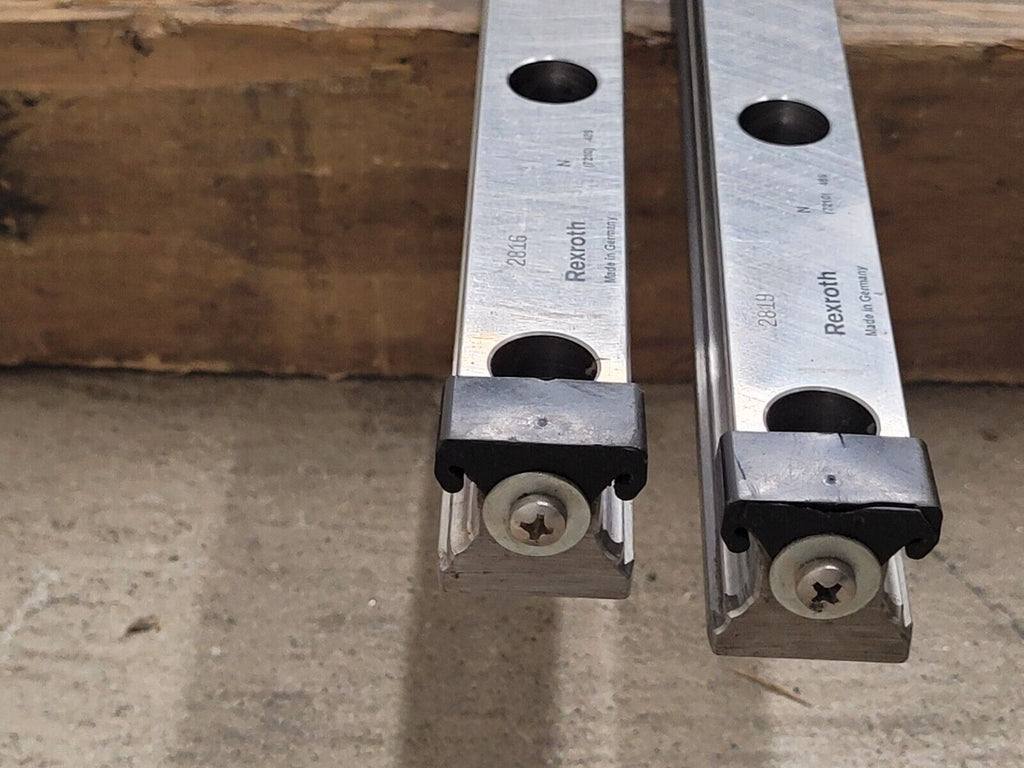 Bosch Rexroth Linear Rail Guide Block 4x 7210 Rails 4x Blocks R162471420 Size 30