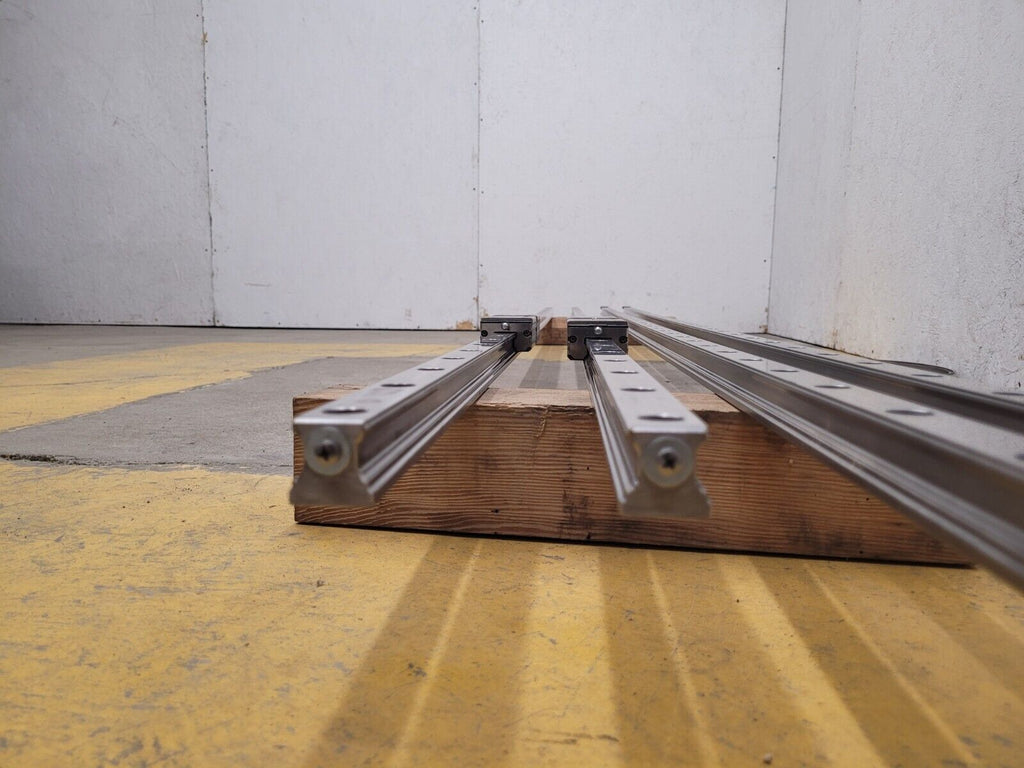 Bosch Rexroth Linear Rail Guide Block 4x 7210 Rails 4x Blocks R162471420 Size 30