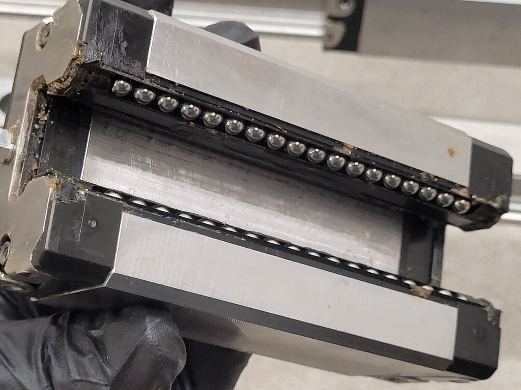 Bosch Rexroth Linear Rail Guide Block 4x 7210 Rails 4x Blocks R162471420 Size 30