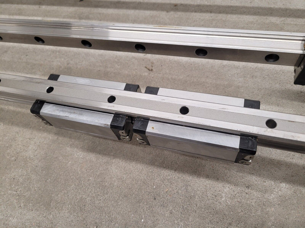 Bosch Rexroth Linear Rail Guide Block 4x 7210 Rails 4x Blocks R162471420 Size 30