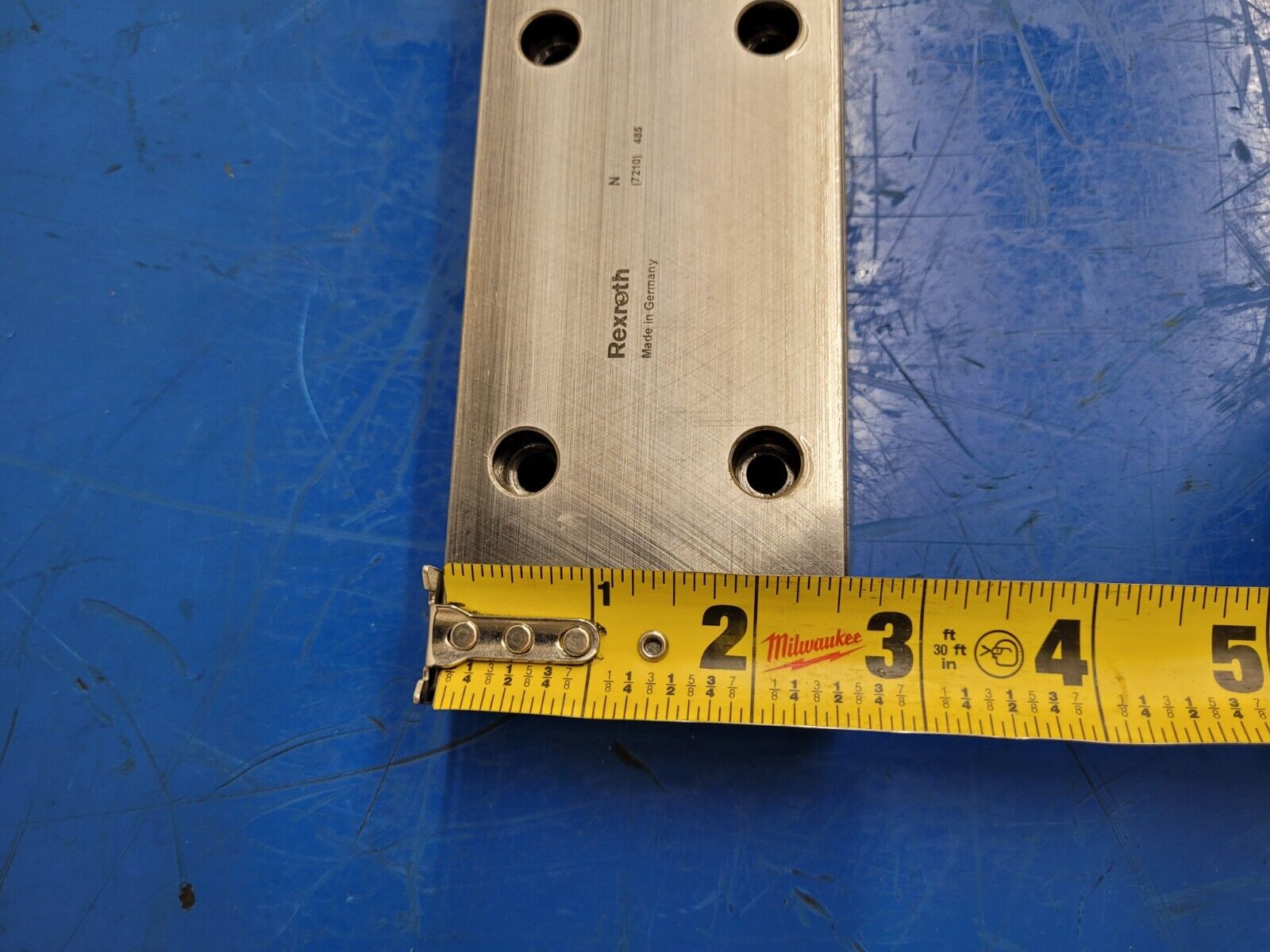 Rexroth Extra Wide Linear Guide R167121410 7210 Series 1 Rail 2 Blocks 19"