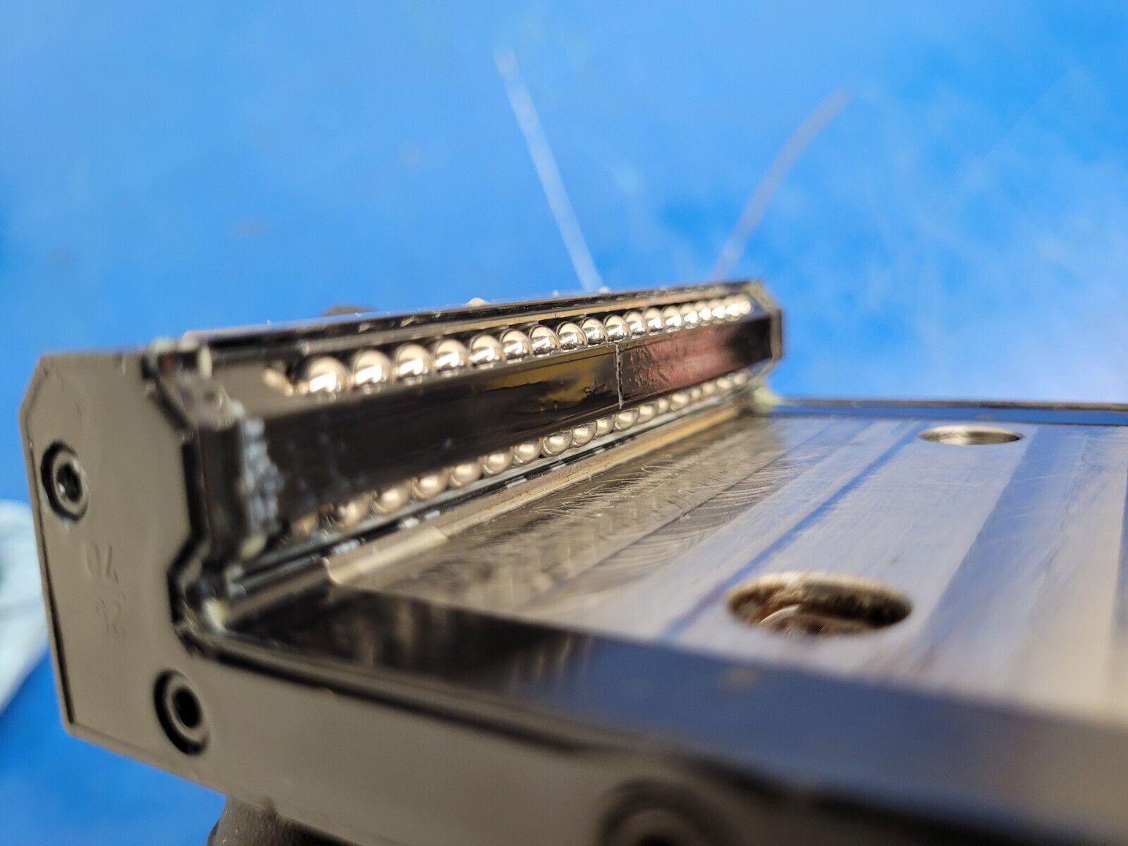 Rexroth Extra Wide Linear Guide R167121410 7210 Series 1 Rail 2 Blocks 19"