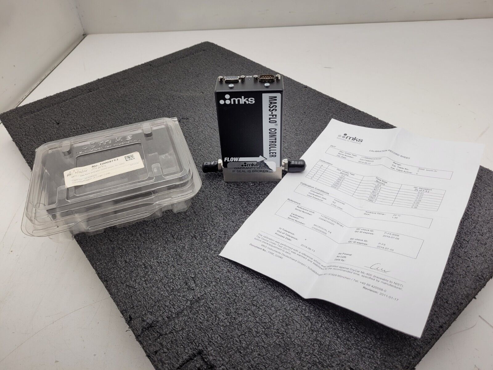 MKS 1179BX23CR14NSPC1 Mass-Flo Mass Flow Controller 2000SCCM AR Working Pull