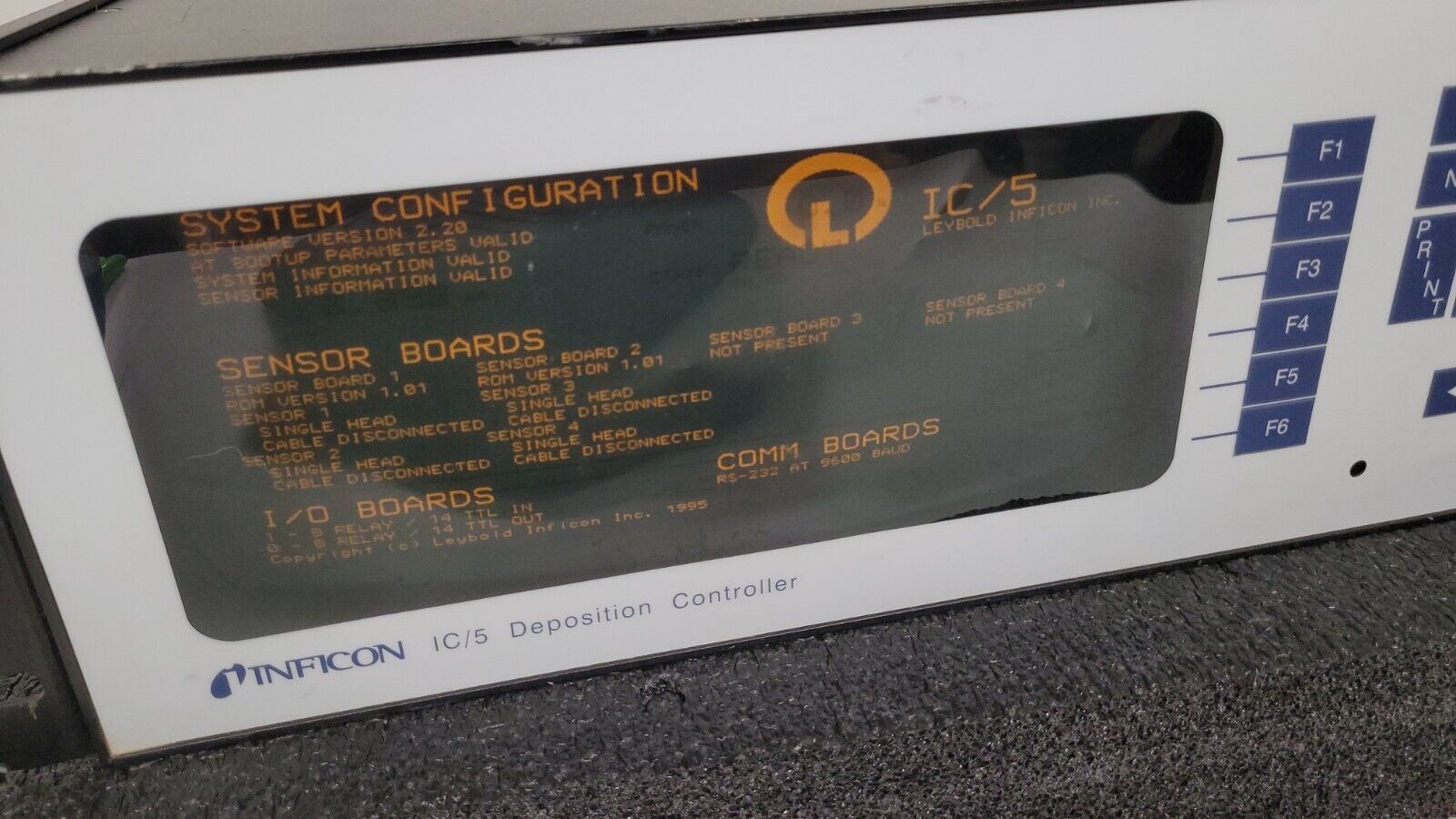 Inficon IC5 Deposition Controller IC/5 Model 760-500-G2 2x Sensor Boards A2