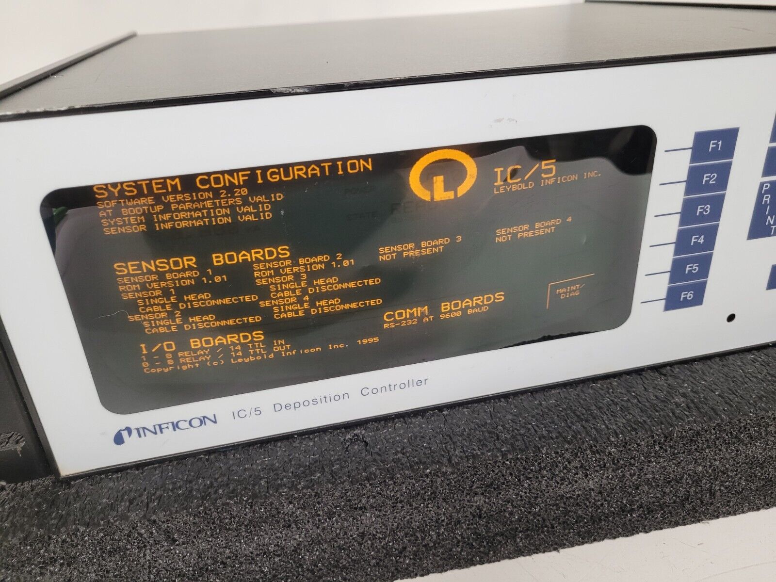 Inficon IC5 Deposition Controller IC/5 Model 760-500-G2 2x Sensor Boards A2