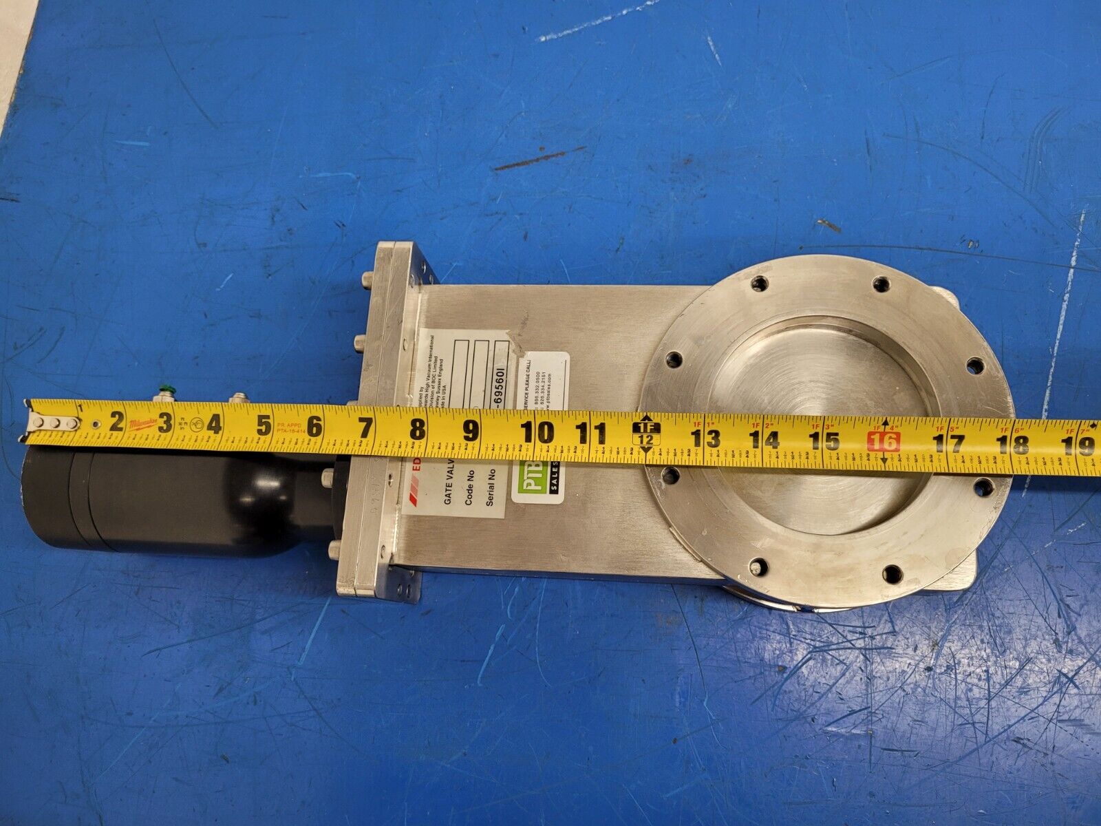 Boc Edwards Pneumatic Vacuum Gate Valve ISO100 GVI100P 4" ISO-F