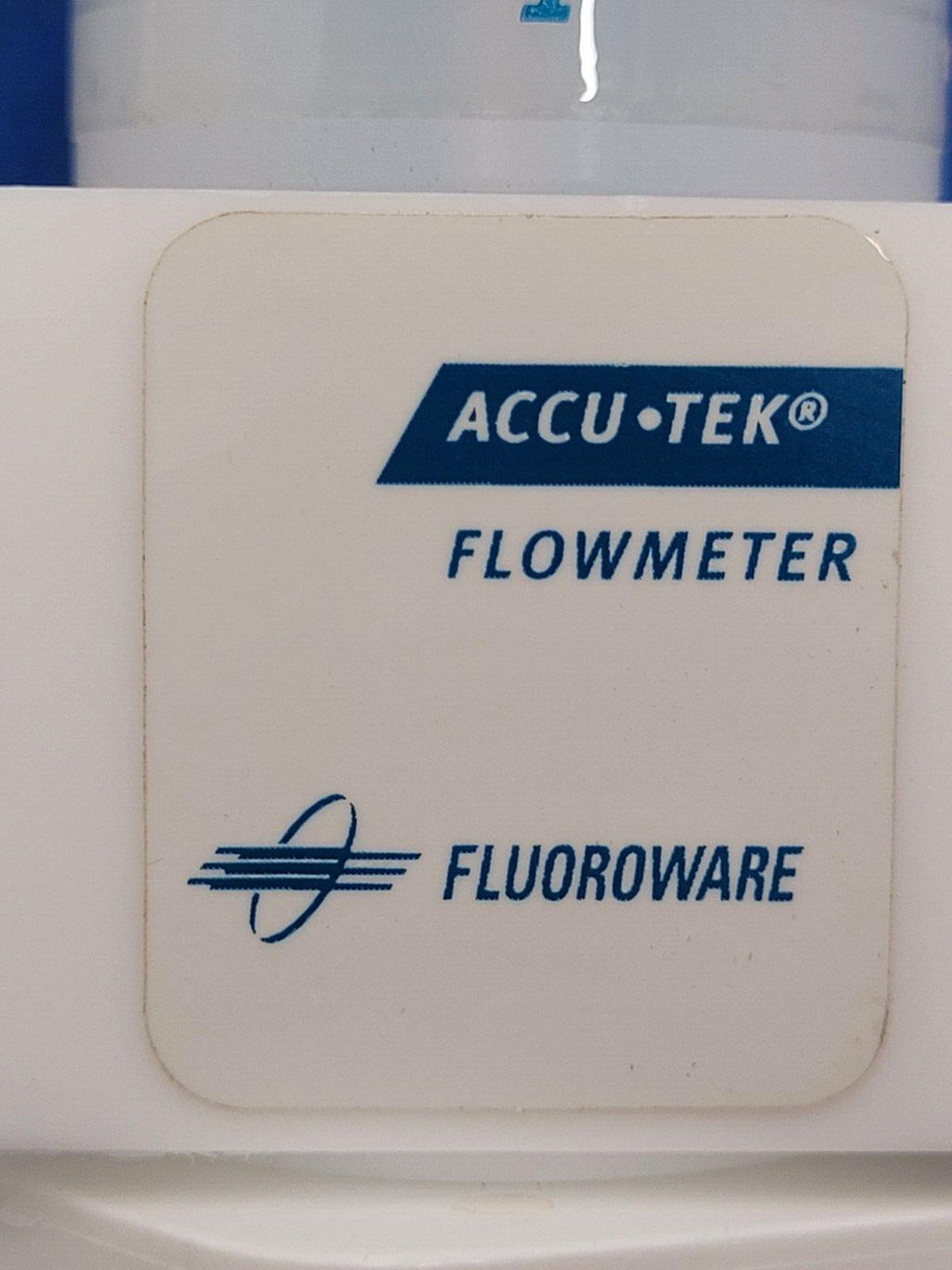 Lot of 2x ACCUTEK Fluoroware High Purity Adjustable Flowmeter 3/4" Flaretek