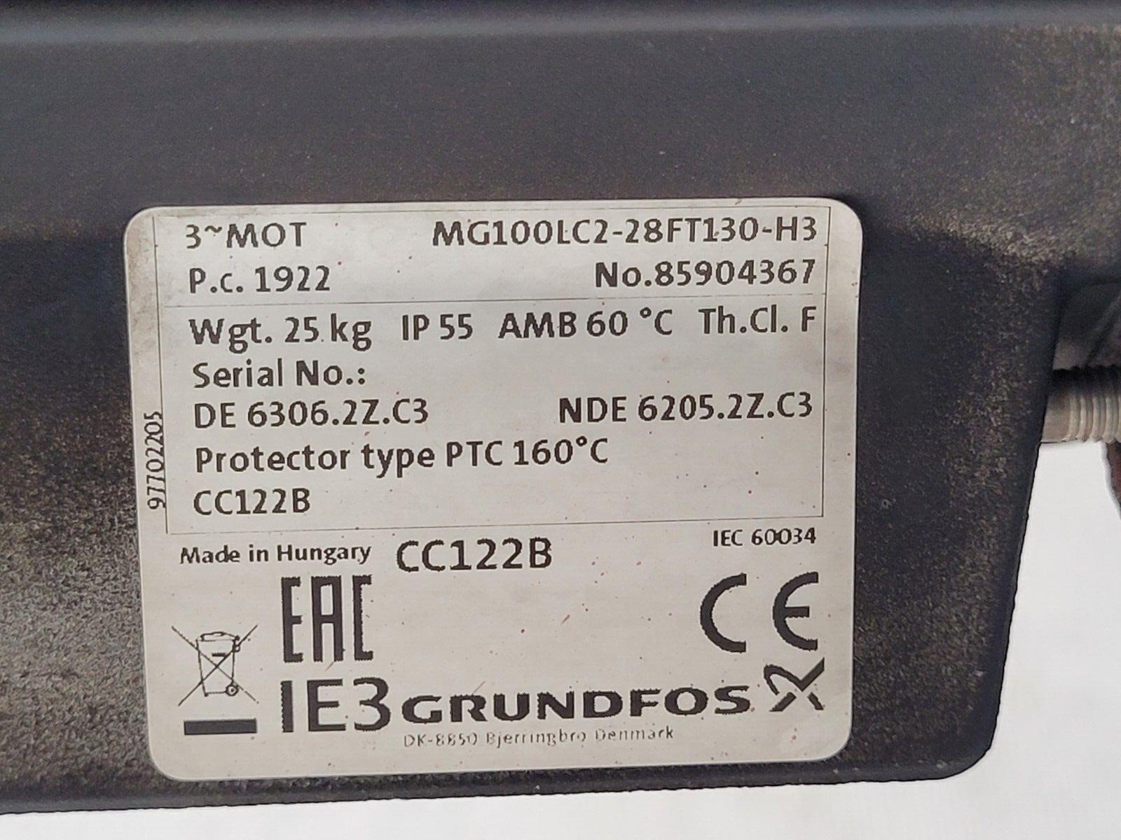 Grudfos CR15-2X-F-A-E-HQQE Never Used 3kW Virtical Multistage Centrifugal Pump