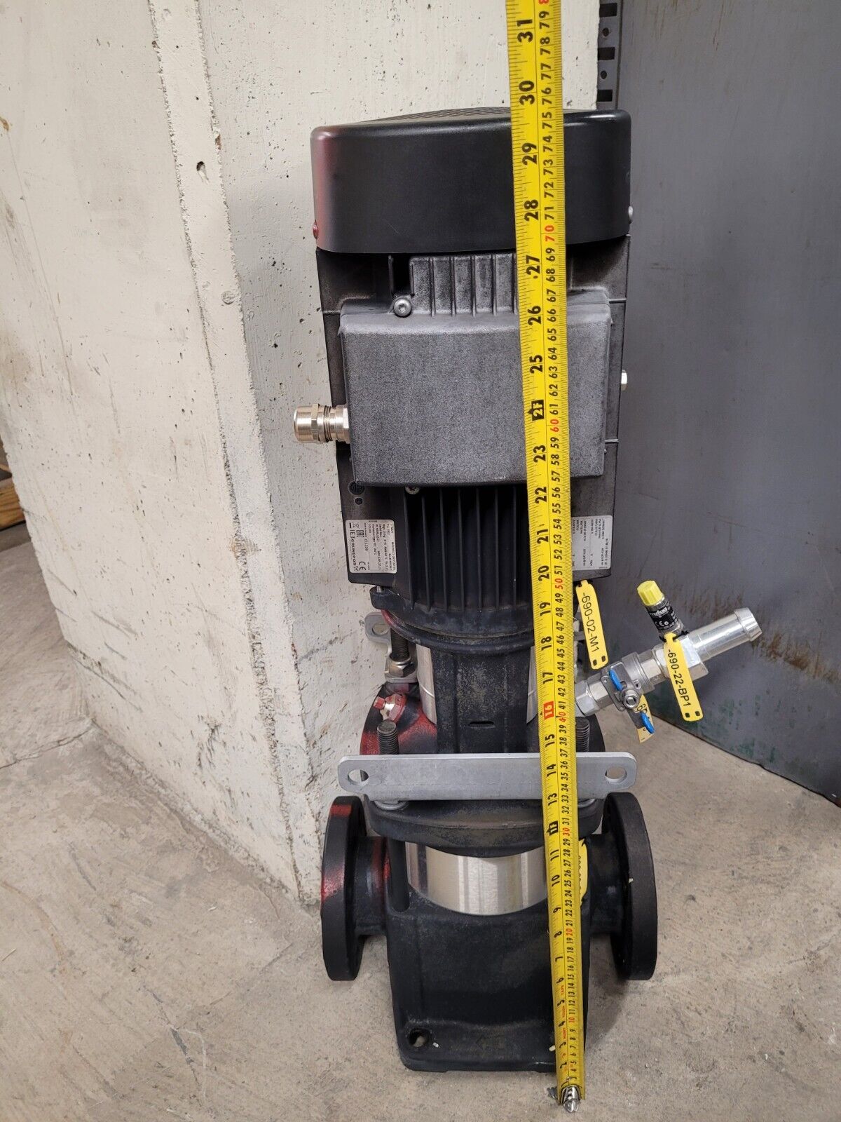 Grudfos CR15-2X-F-A-E-HQQE Never Used 3kW Virtical Multistage Centrifugal Pump