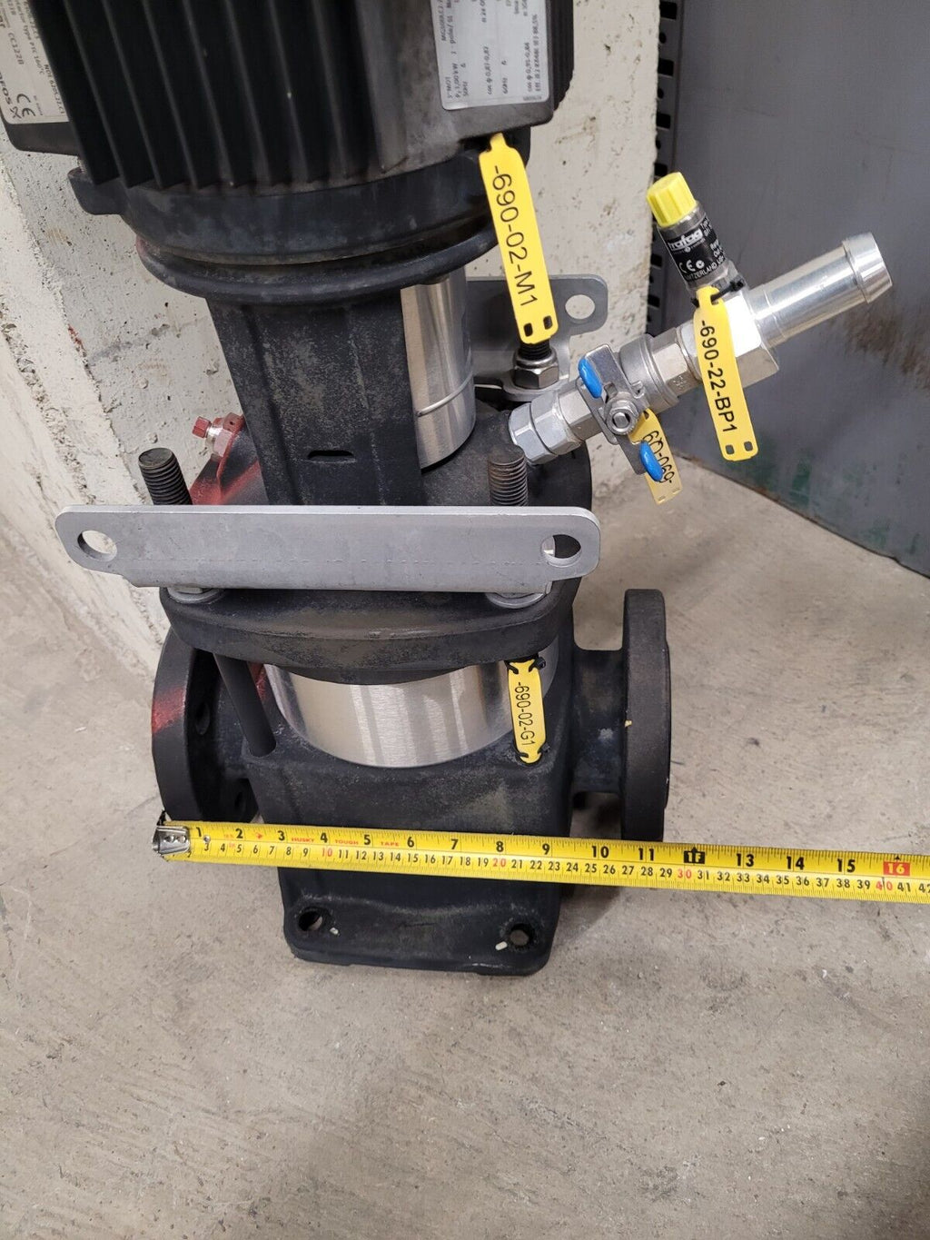 Grudfos CR15-2X-F-A-E-HQQE Never Used 3kW Virtical Multistage Centrifugal Pump