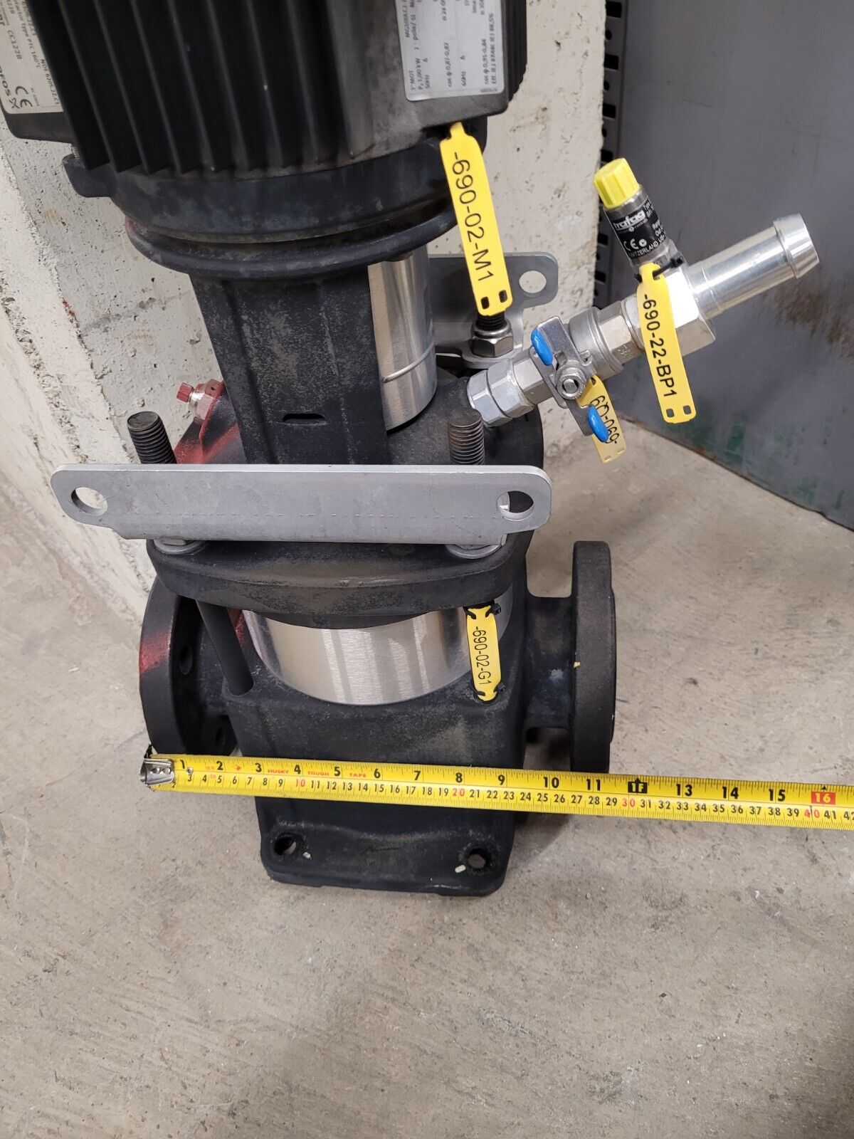 Grudfos CR15-2X-F-A-E-HQQE Never Used 3kW Virtical Multistage Centrifugal Pump