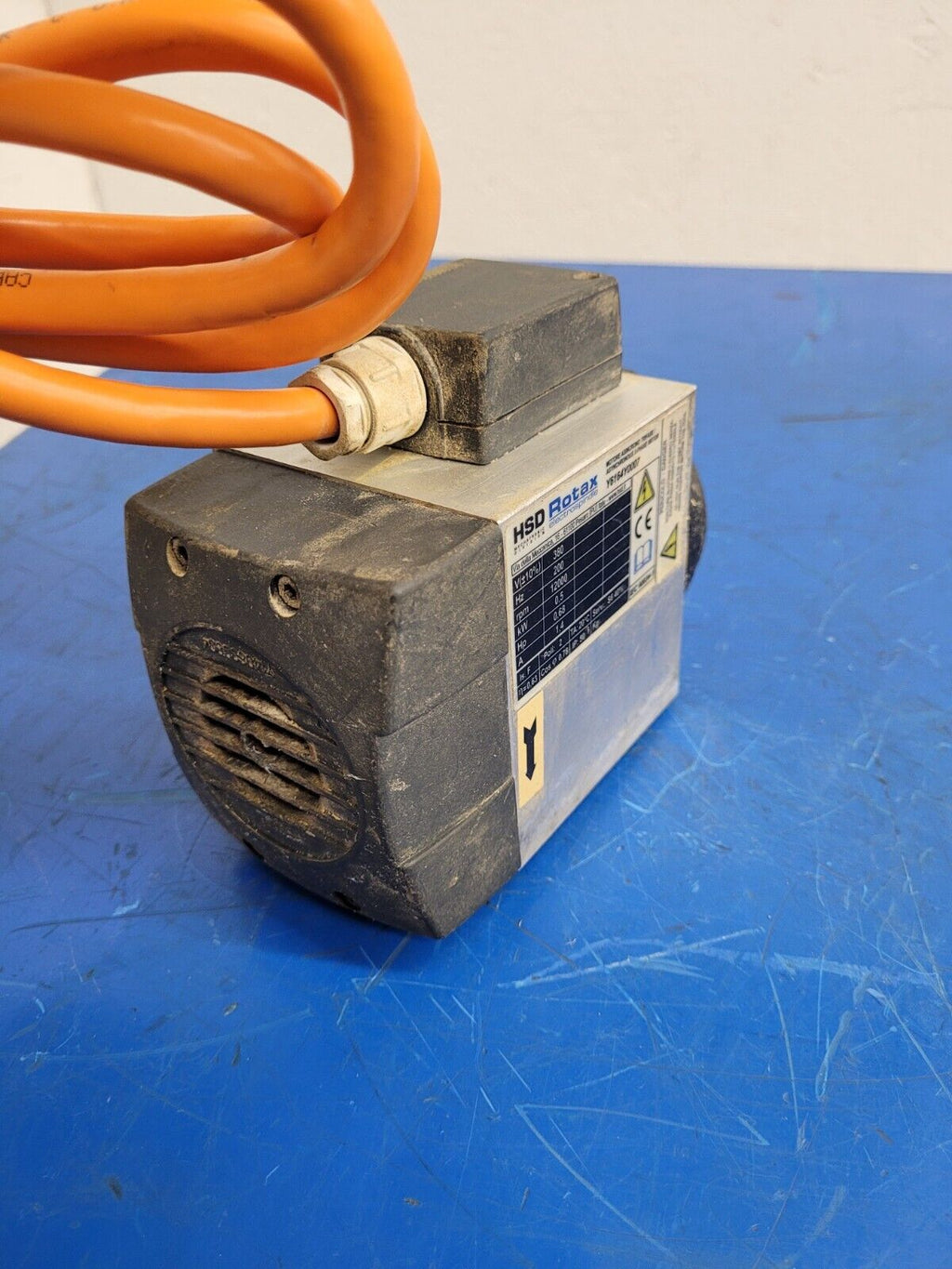 HSD Rotax Spindle Motor Y6164Y007 12000 rpm Polymac Akron 440 Spins ok Unit B