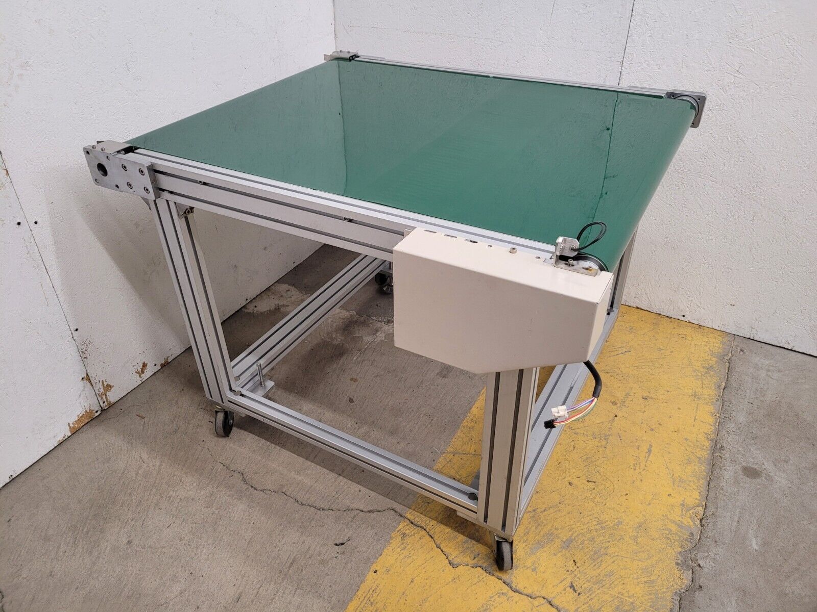 Custom Flat Belt Oriental Motor Driven Conveyor 32" wide 42" Long Extruded Frame