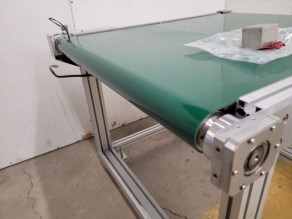 Custom Flat Belt Oriental Motor Driven Conveyor 32" wide 42" Long Extruded Frame