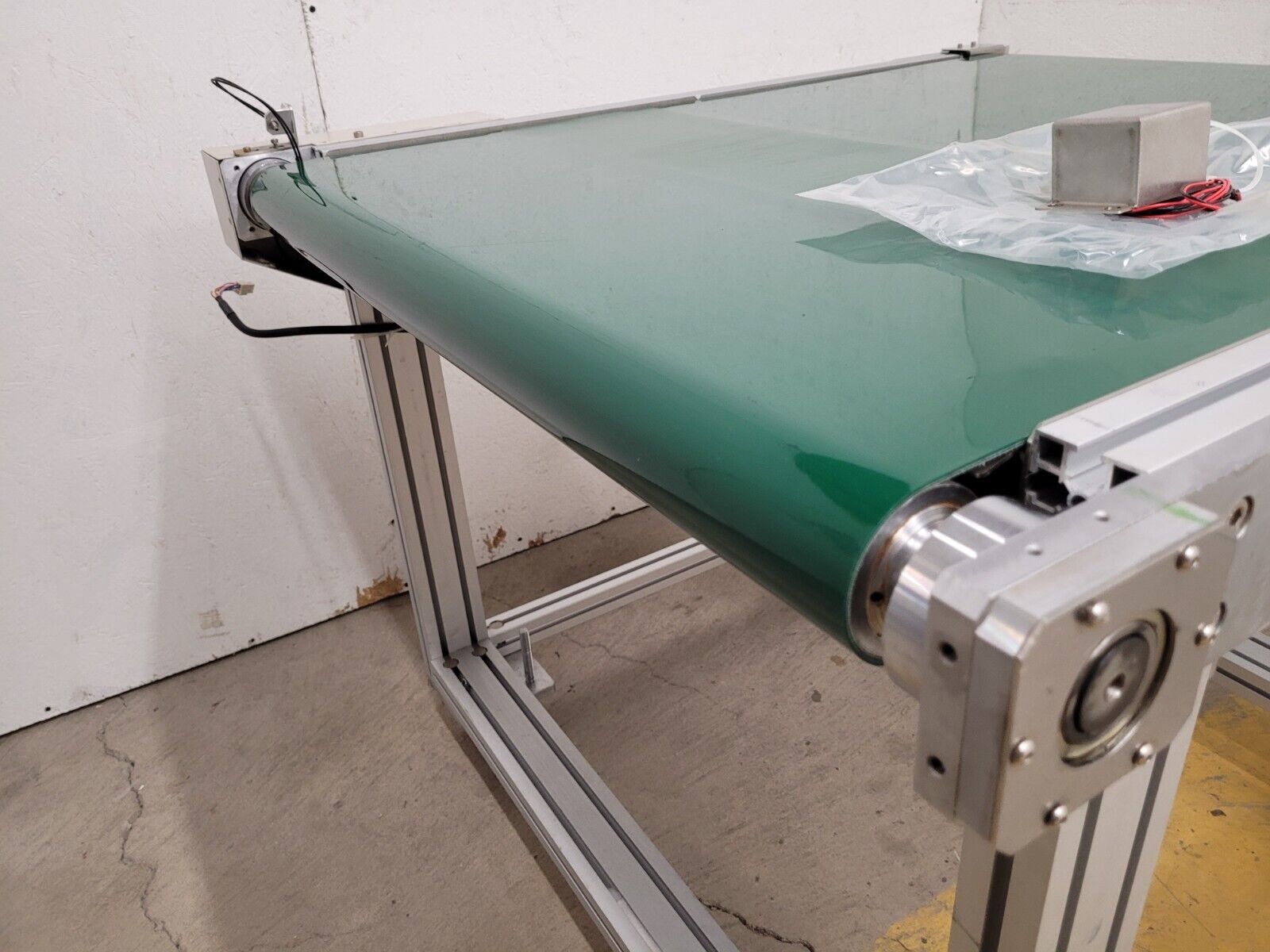 Custom Flat Belt Oriental Motor Driven Conveyor 32" wide 42" Long Extruded Frame