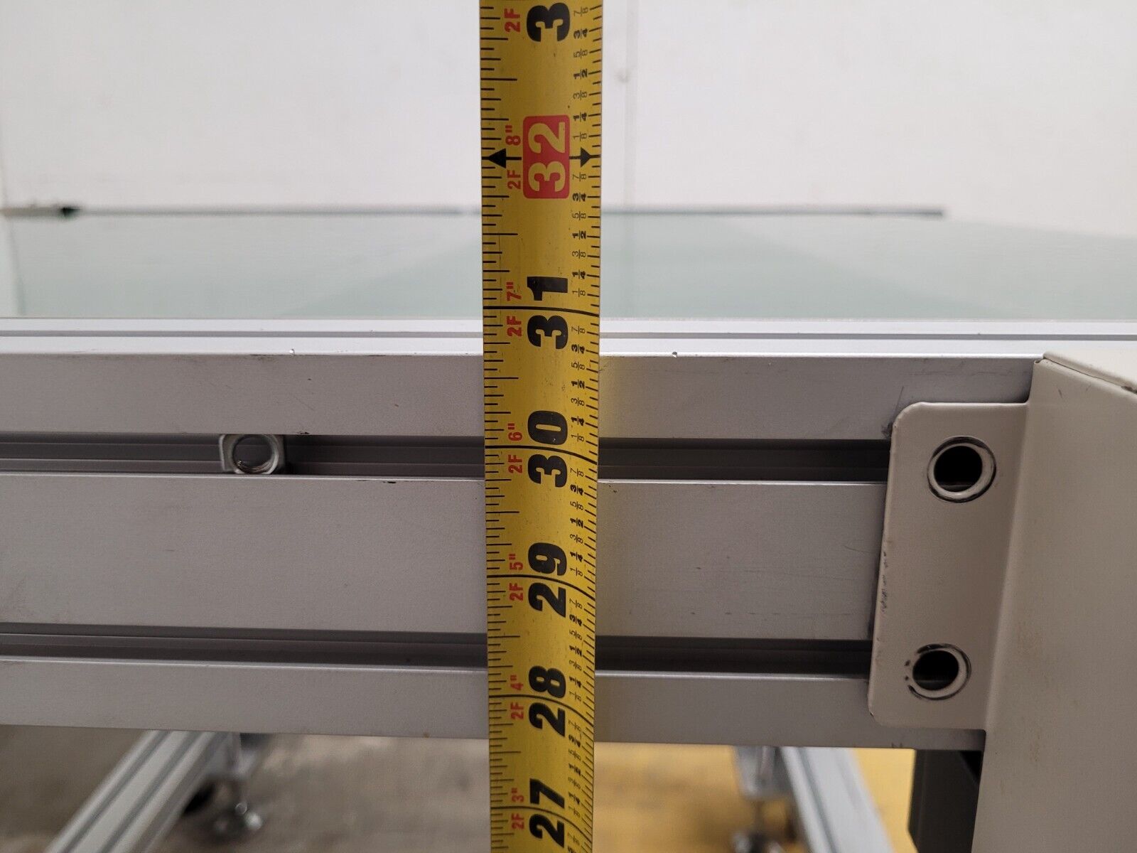 Custom Flat Belt Oriental Motor Driven Conveyor 32" wide 42" Long Extruded Frame