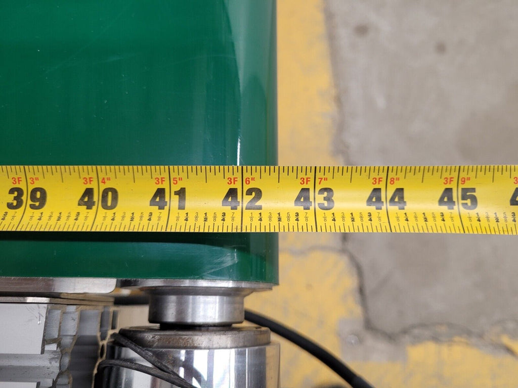 Custom Flat Belt Oriental Motor Driven Conveyor 32" wide 42" Long Extruded Frame