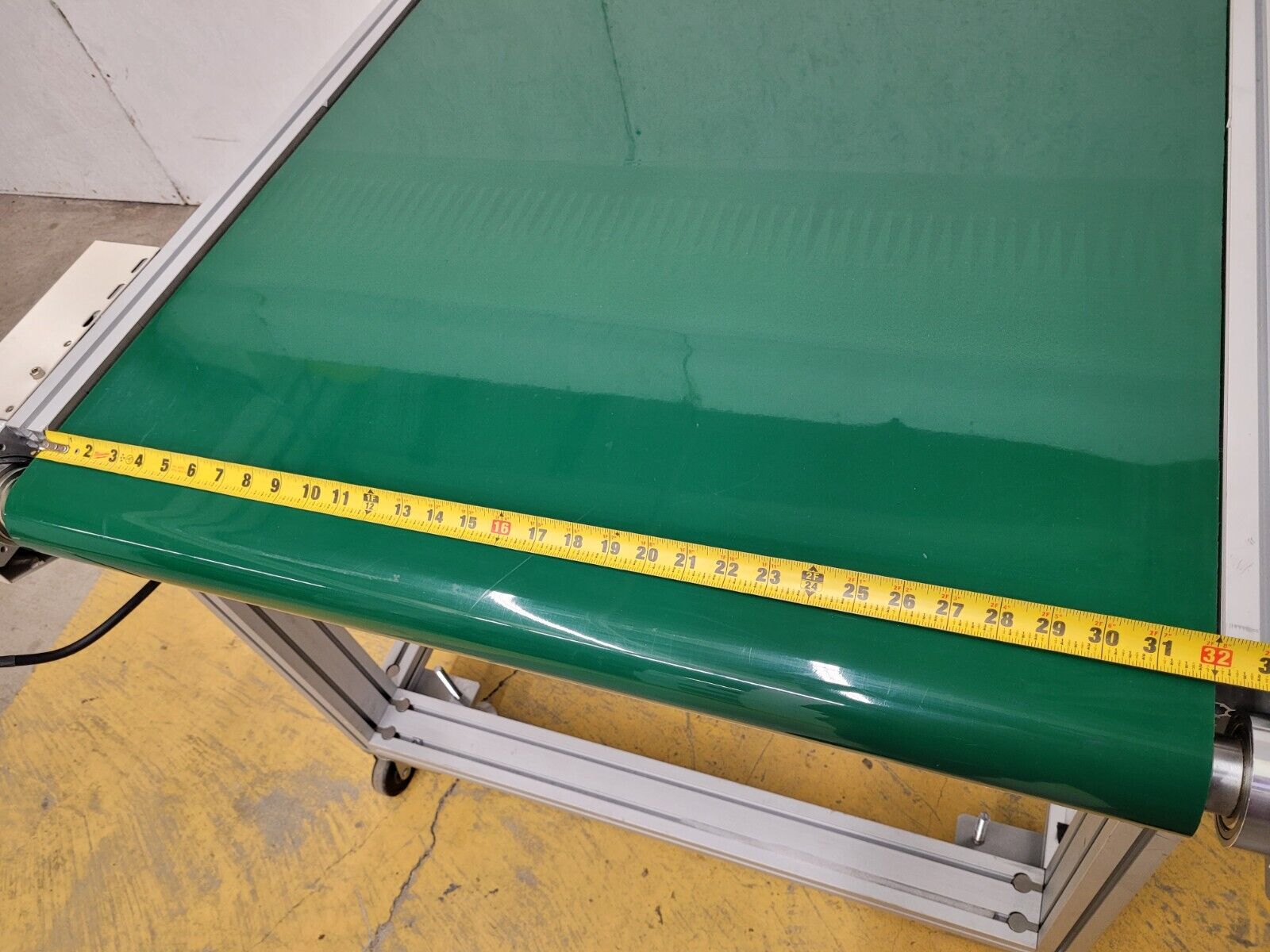 Custom Flat Belt Oriental Motor Driven Conveyor 32" wide 42" Long Extruded Frame
