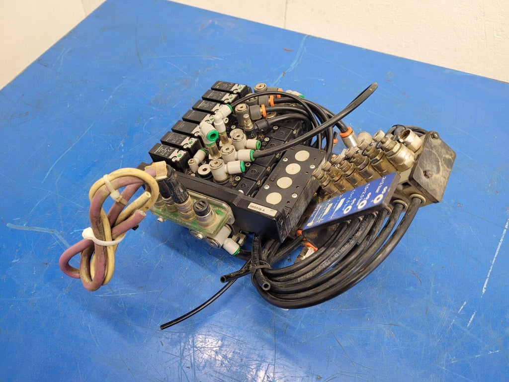 Pneumax Pneumatic Solenoid Manifold 2400.04.01 24VDC 145 PSI N338.ROE-8 Valves B