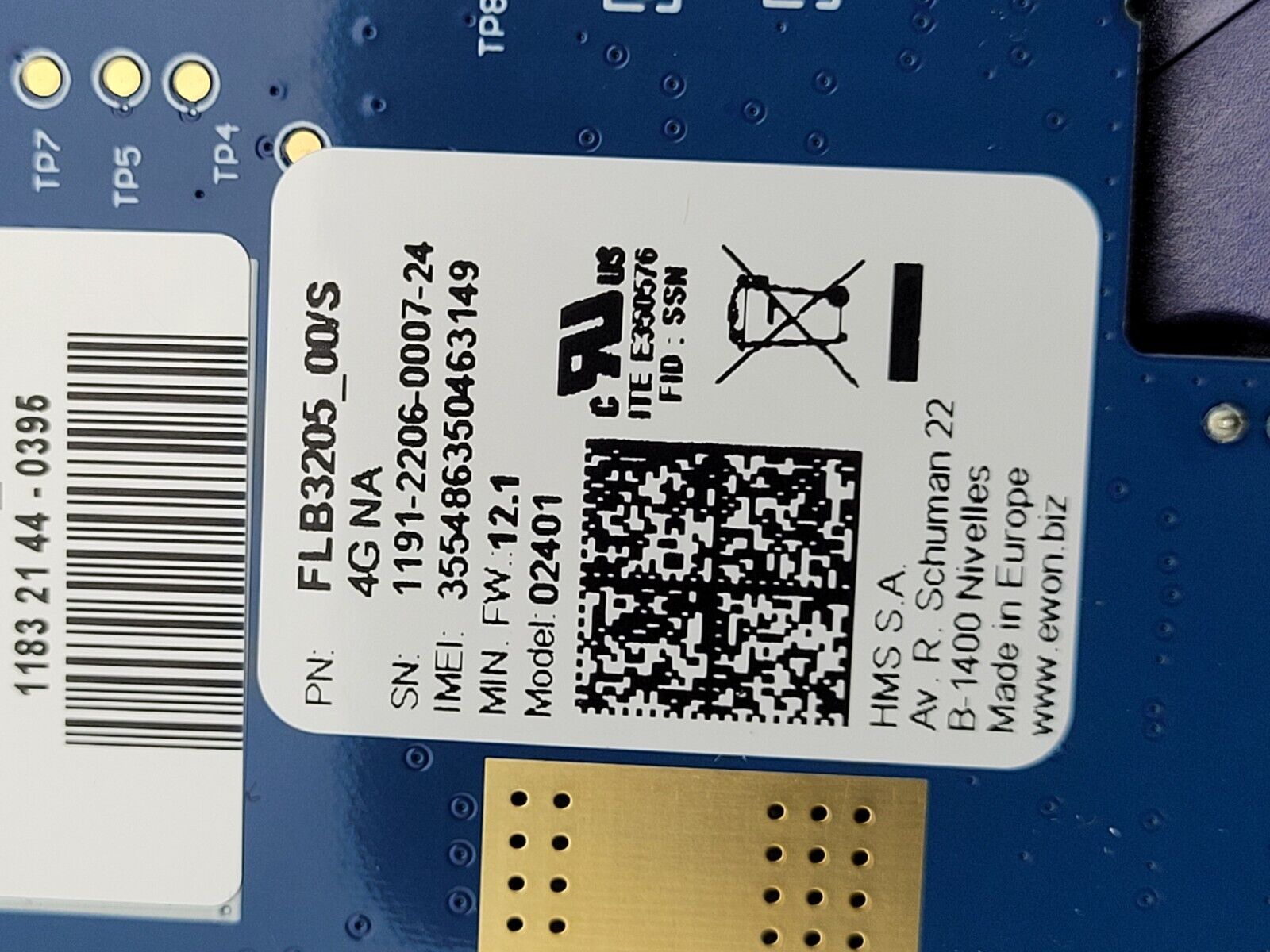 Ewon Flexy 205 IIOT 02801 Industrial Ethernet Router Data Gateway FLB 3205 4G NA