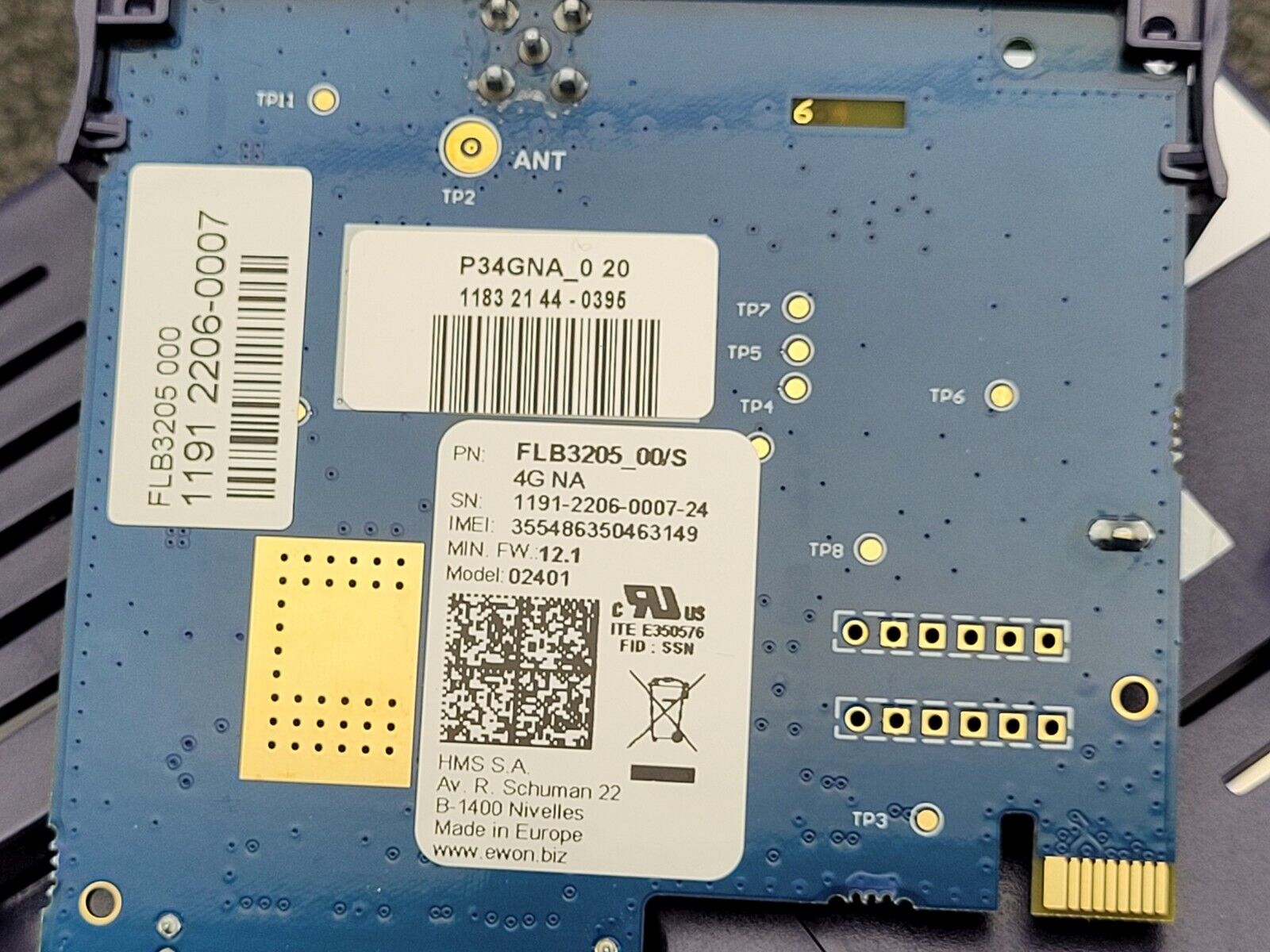 Ewon Flexy 205 IIOT 02801 Industrial Ethernet Router Data Gateway FLB 3205 4G NA