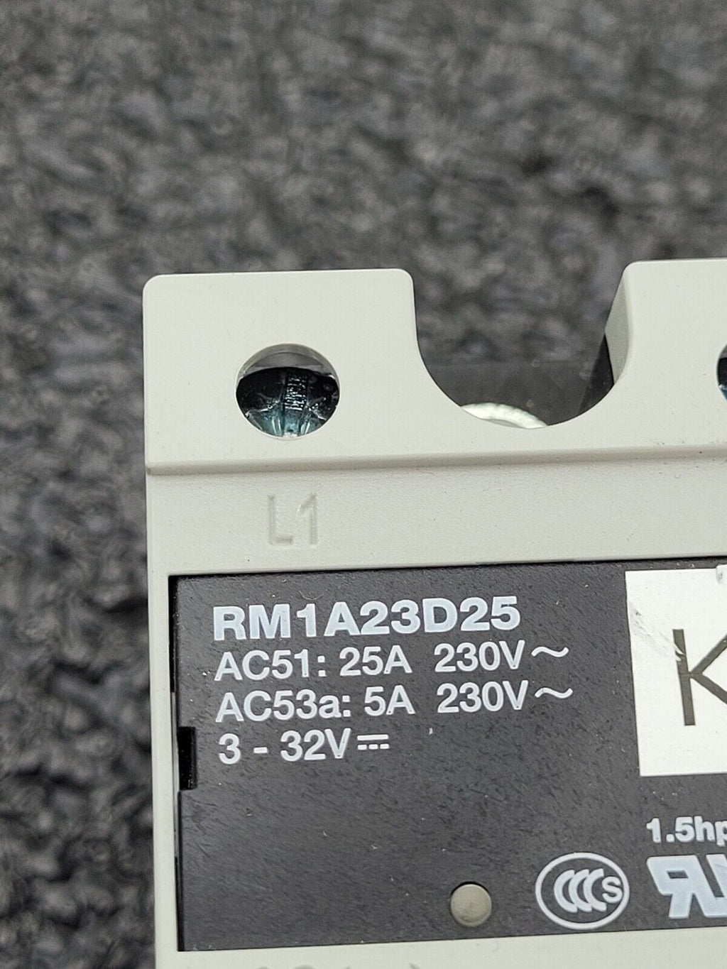 Carlo Gavazzi RM1A23D25 Solid State Relay 230VAC 3-32VDC Cntl +Heat Sink 1.5HP