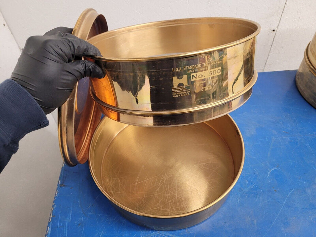 12" Lot of 5x Humbolt Hogentogler 230, 635, 325, 2x 500 Standard Test Sieve