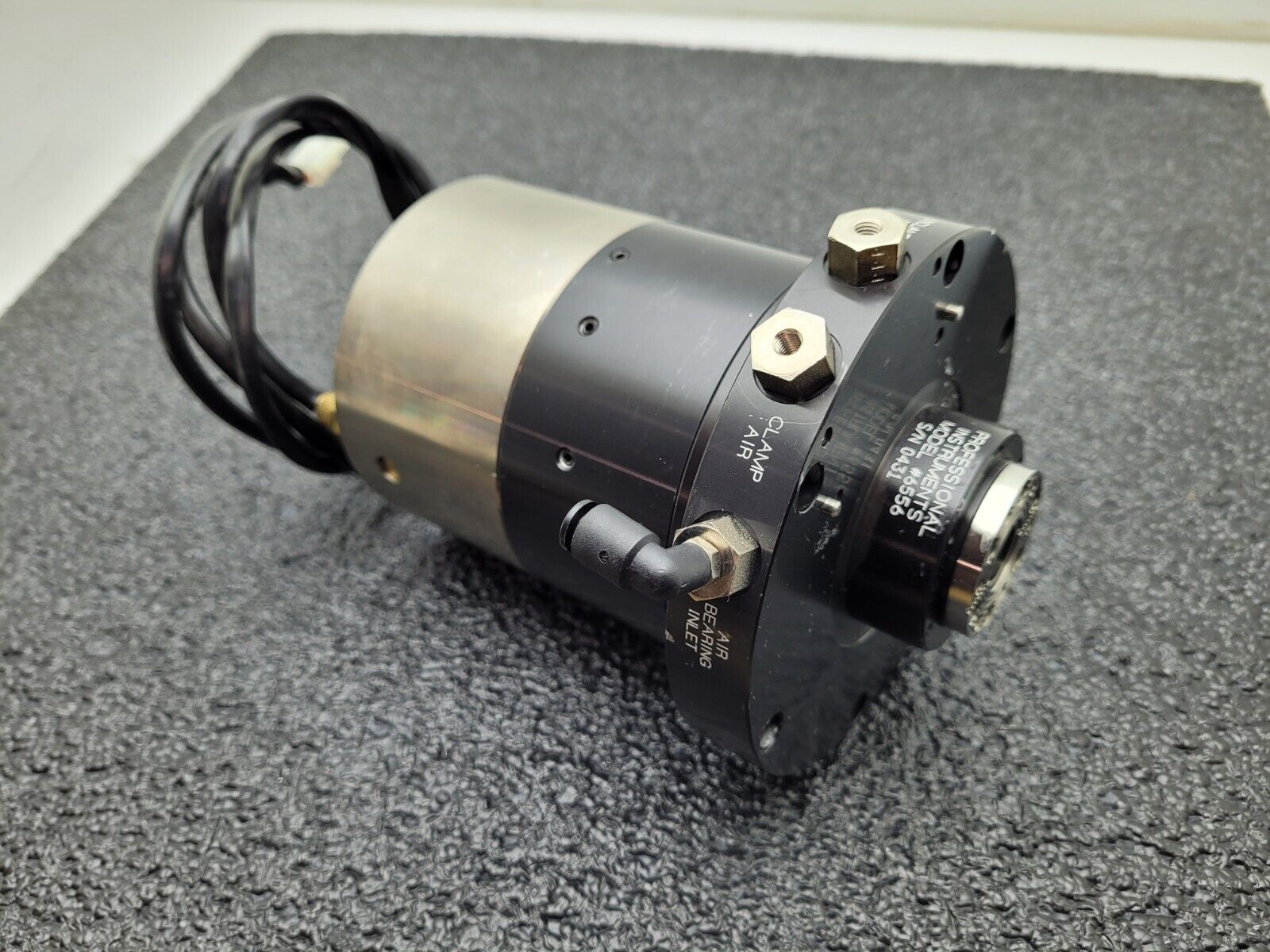 Professional Instruments 6556 Air Bearing Spindle Tested Spins Smoothly K